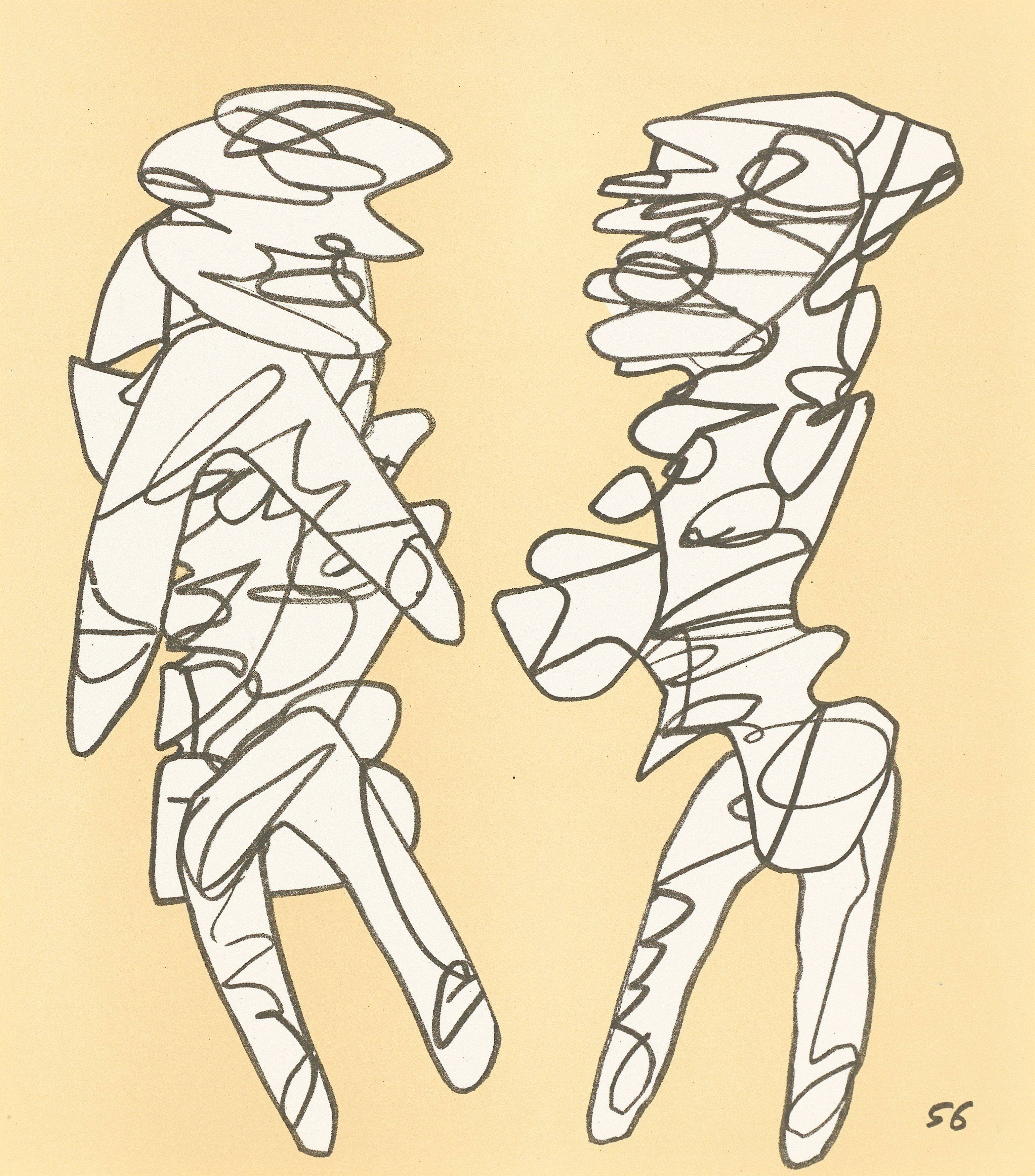 This picture shows the following artwork: Jean Dubuffet. ”Conjectures”. 1983.