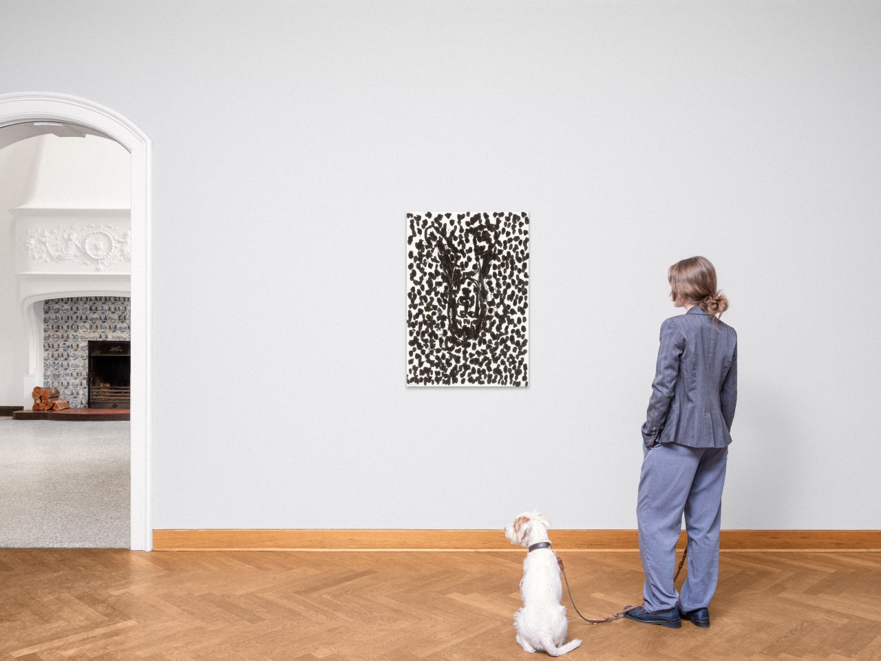 This picture shows the following artwork: Georg Baselitz. From: ”Georg Baselitz - Suite 45”. 1990 .