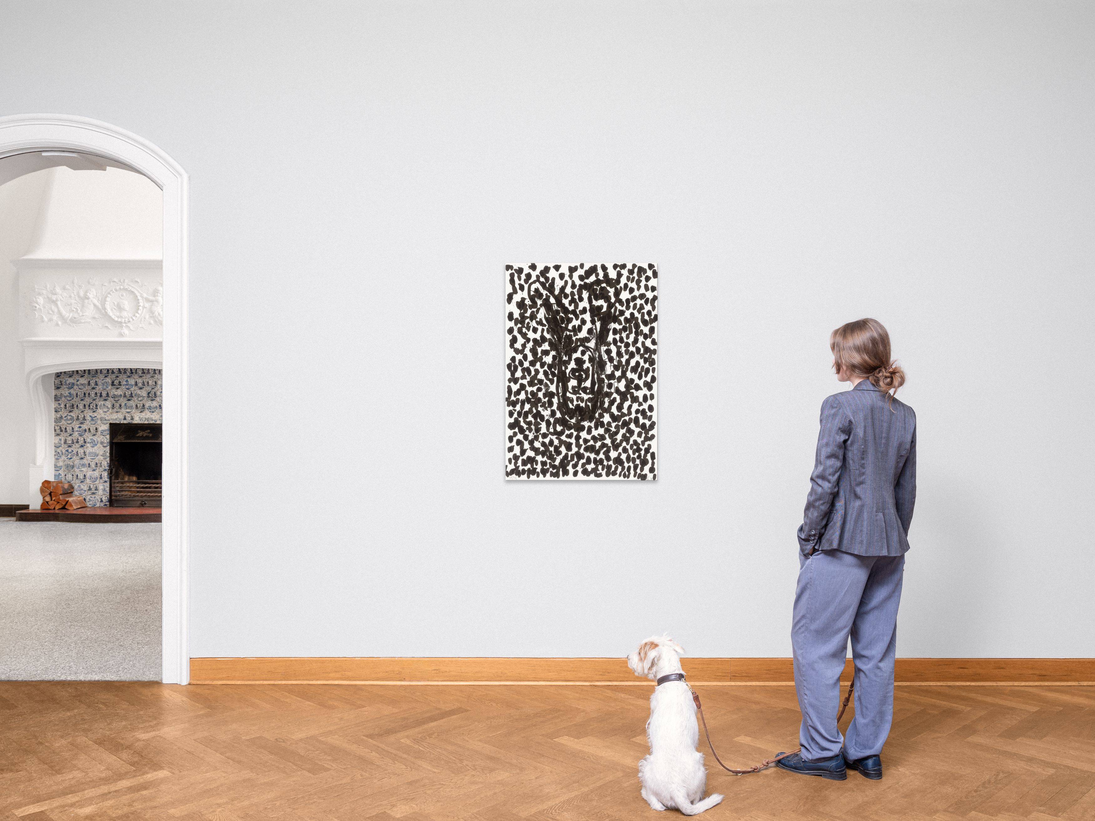 This picture shows the following artwork: Georg Baselitz. From: ”Georg Baselitz - Suite 45”. 1990 .