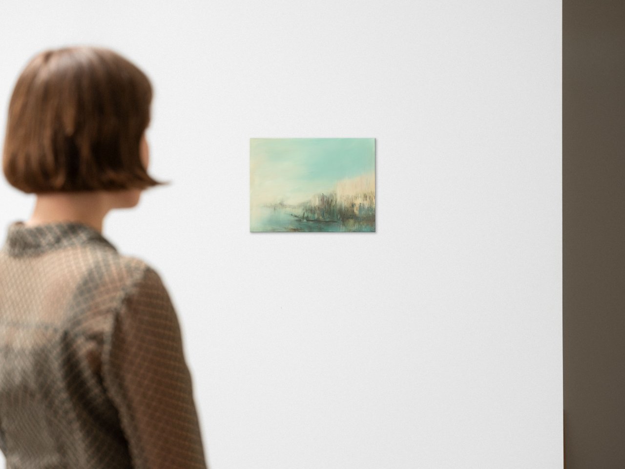 This picture shows the following artwork: Claudia Berg. ”Blick zum Palazzo Ducale” (Venedig, Nachmittag). 2022.