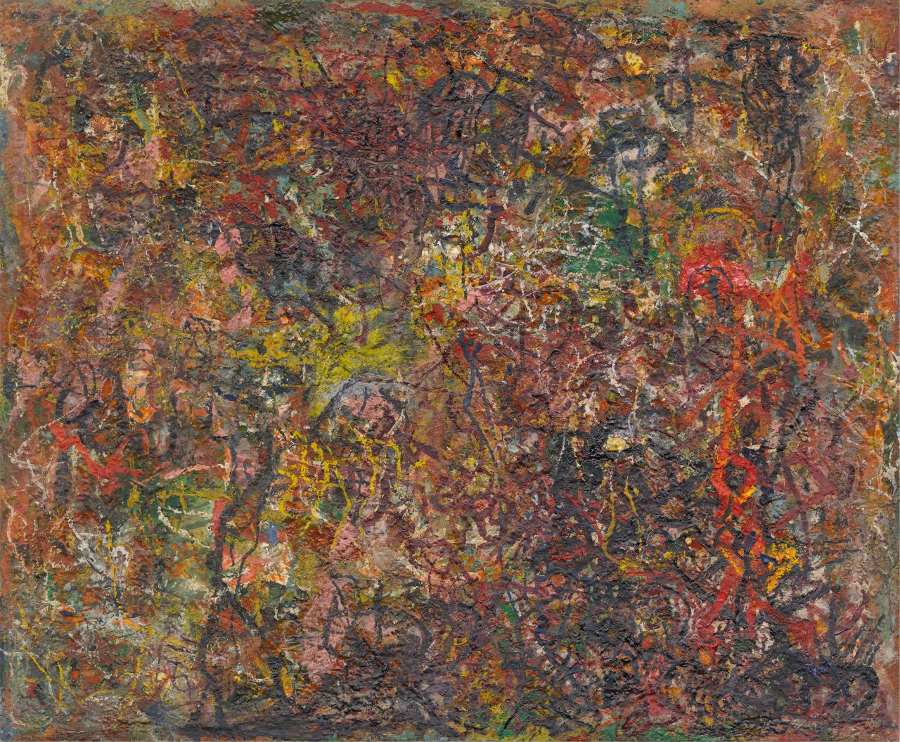 This picture shows the following artwork: Bernard Schultze. ”Altweibersommer”. 1952.