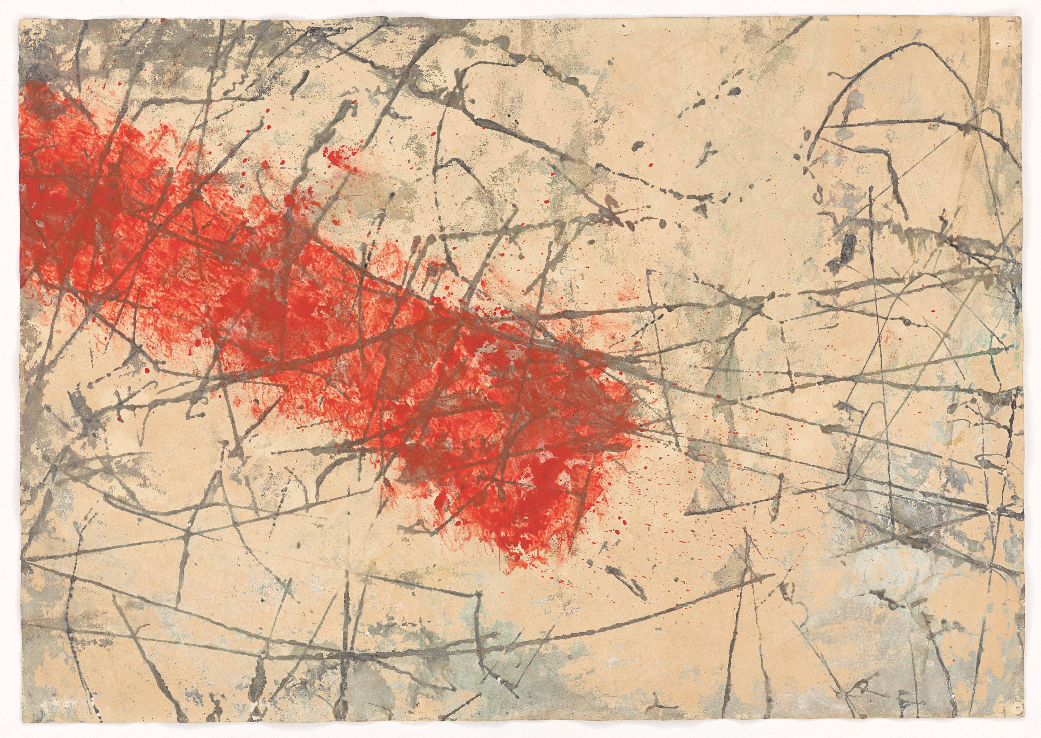 This picture shows the following artwork: Carl Buchheister. ”Komposition Do/1957”. 1957.