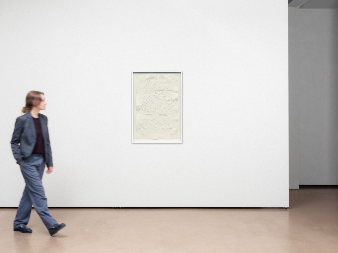This picture shows the following artwork: Günther Uecker. Untitled (Davidstern). 1995.
