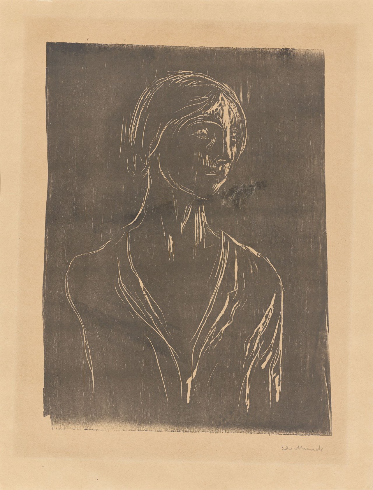 This picture shows the following artwork: Edvard Munch. ”Birgitte I”. 1930.