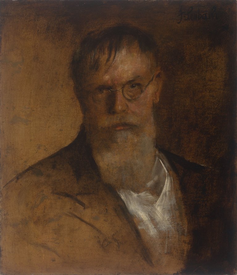 This picture shows the following artwork: Franz von Lenbach. Self-portrait. Circa 1895.