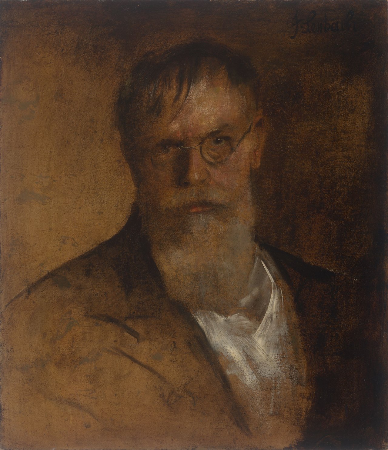 This picture shows the following artwork: Franz von Lenbach. Self-portrait. Circa 1895.