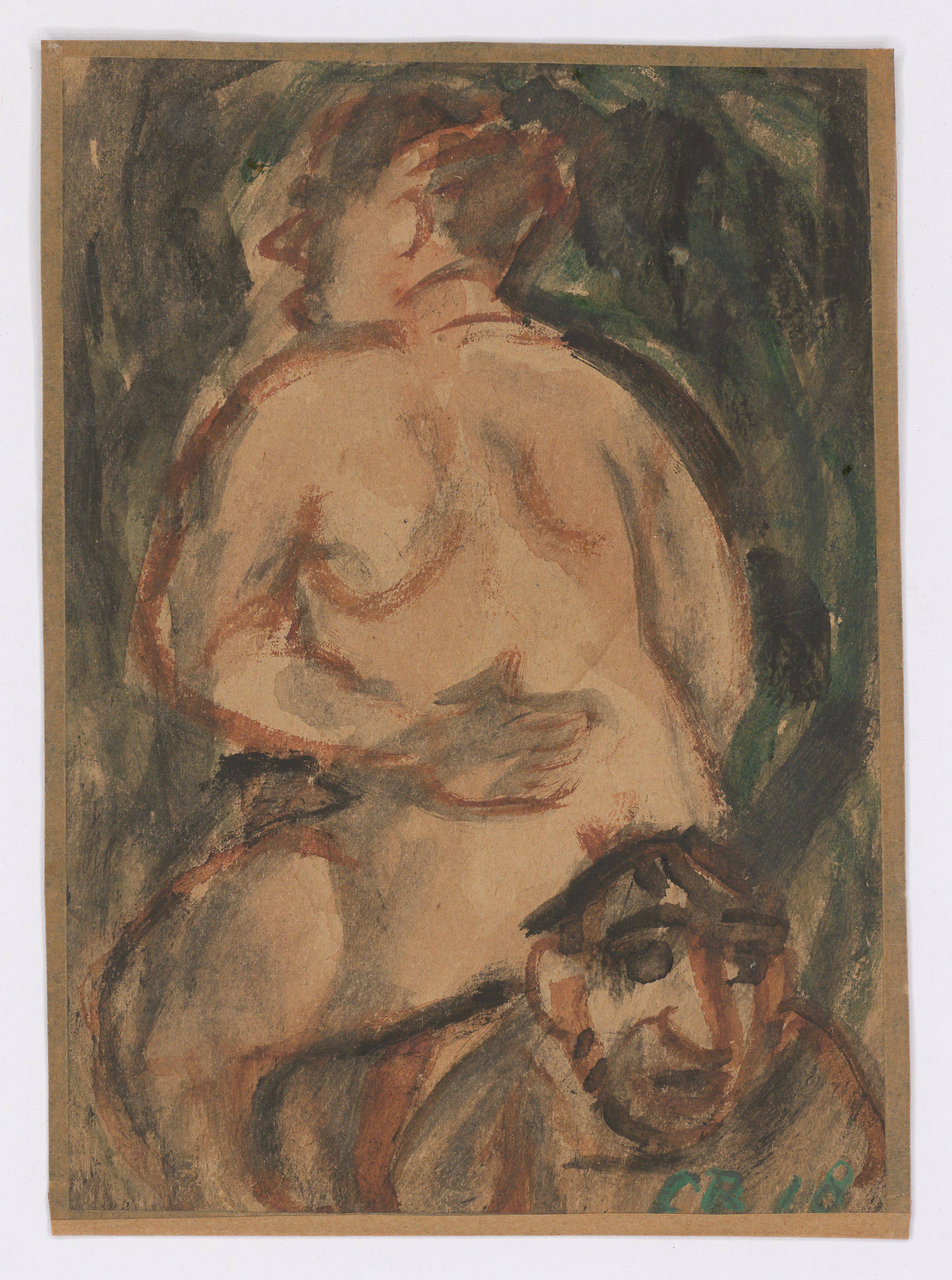 This picture shows the following artwork: Christian Rohlfs. ”Paar”. 1918.