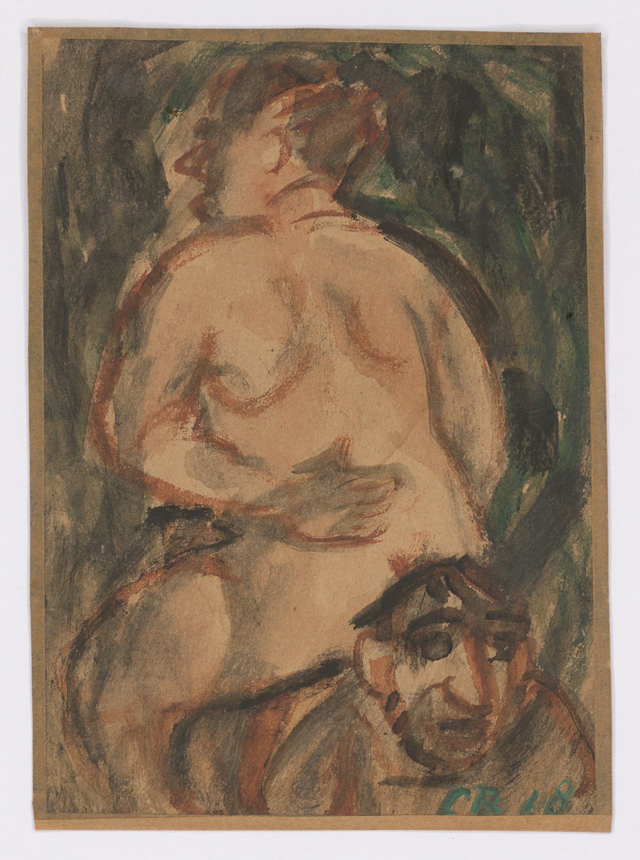 This picture shows the following artwork: Christian Rohlfs. ”Paar”. 1918.