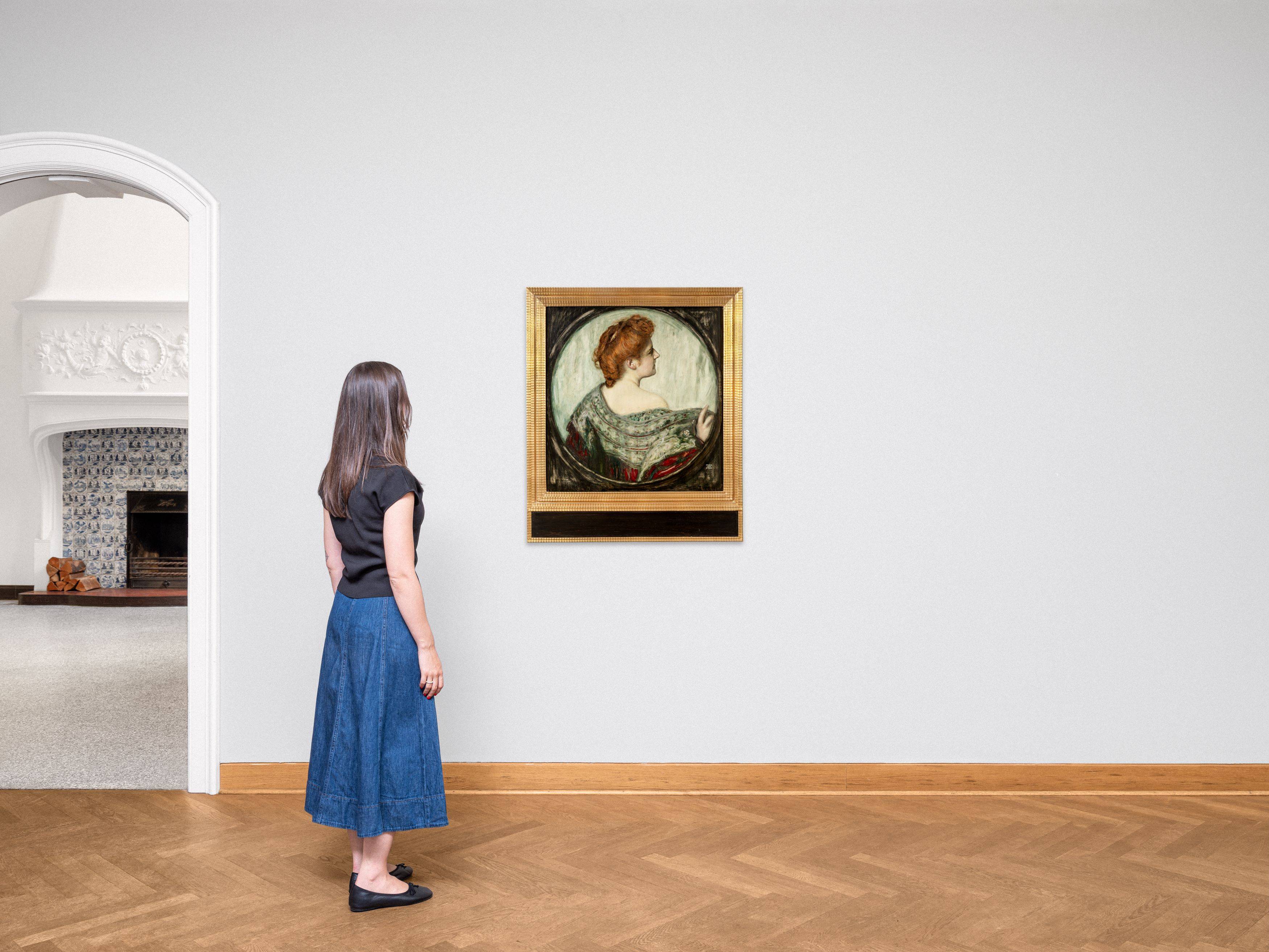 This picture shows the following artwork: Franz von Stuck. Erna Hanfstaengl (?). Presumably circa 1900.