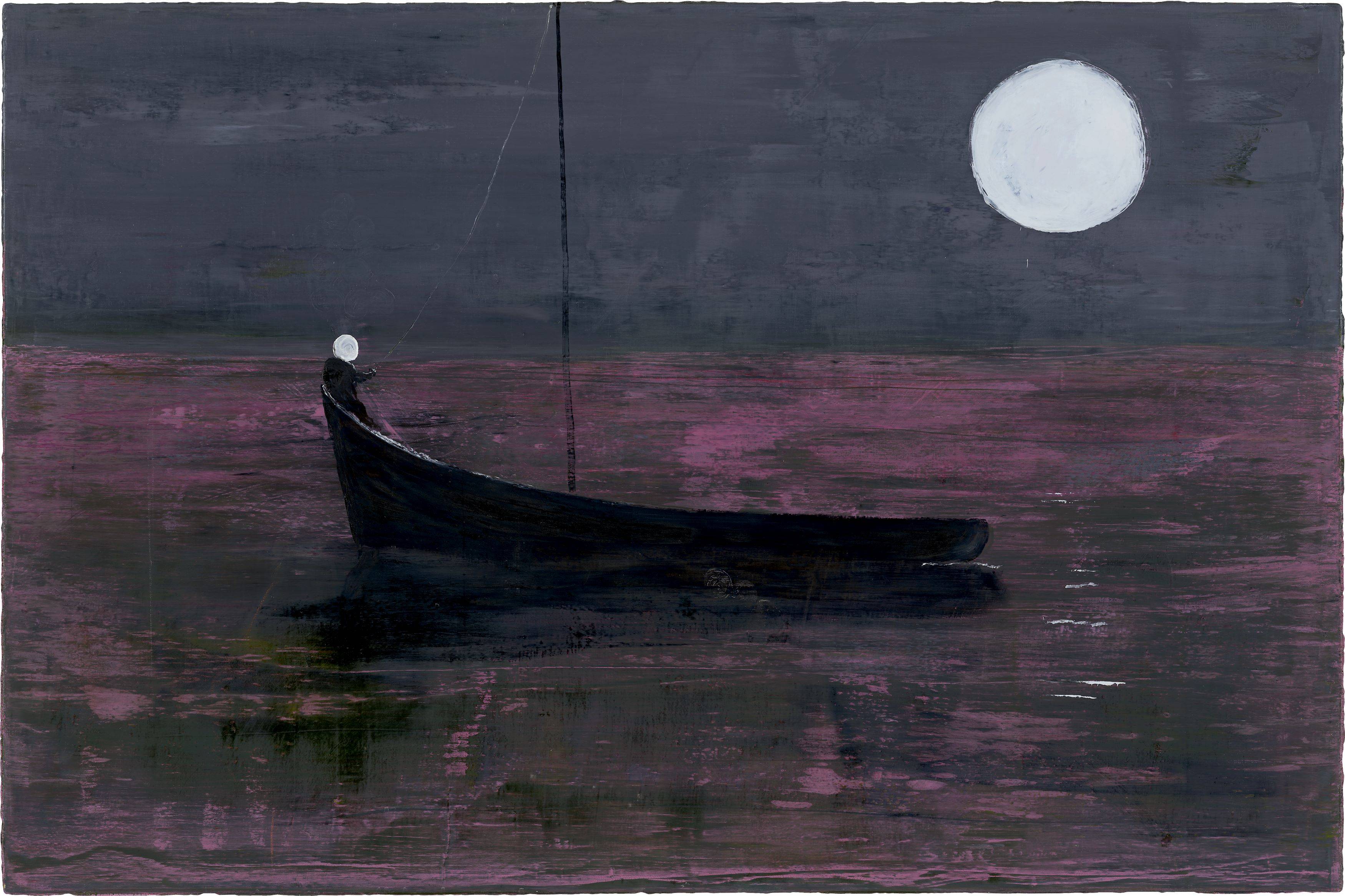 This picture shows the following artwork: Norbert Schwontkowski. Moon dog. 2010.
