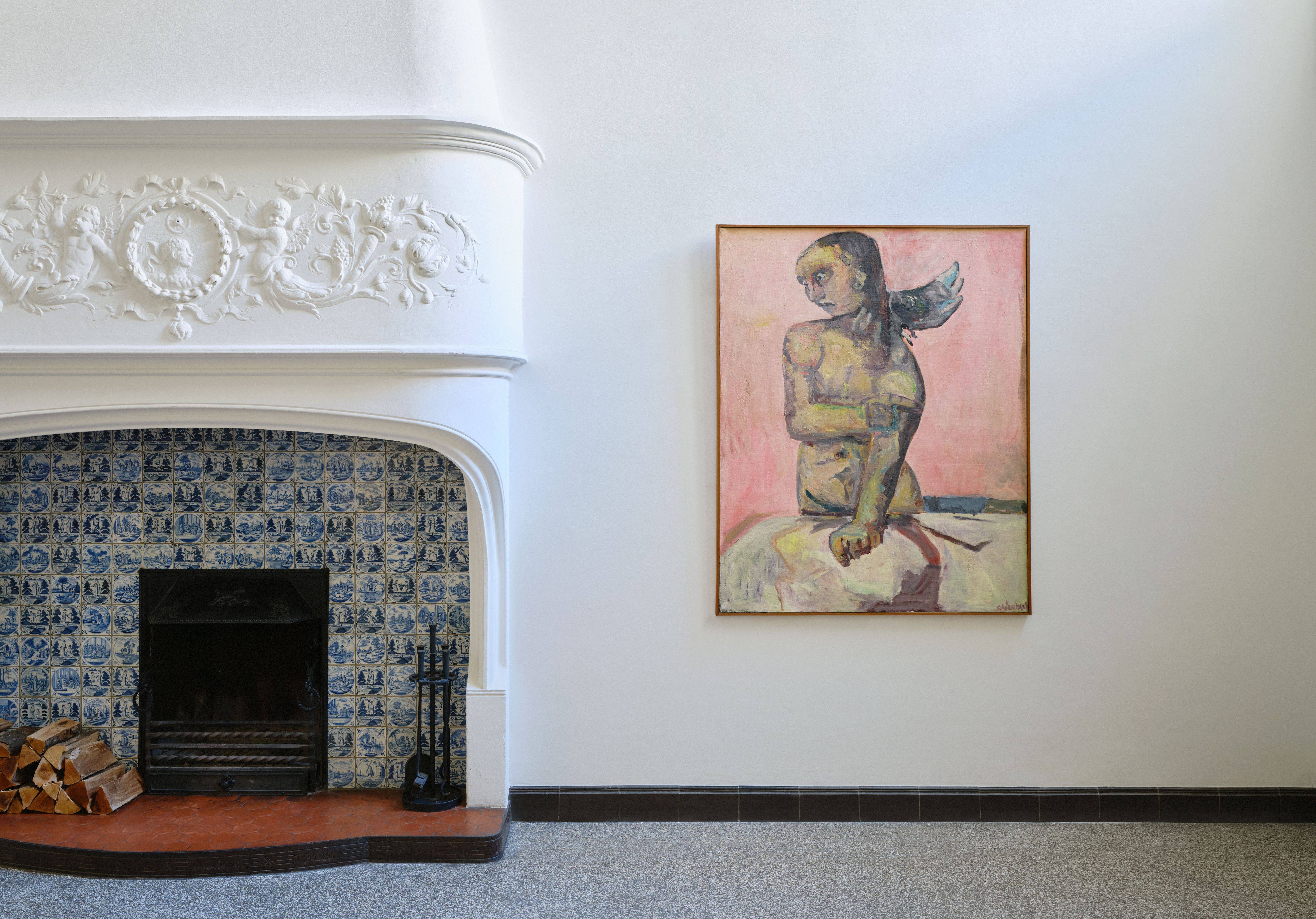 This picture shows the following artwork: Eugen Schönebeck. ”Figur mit Vogel I”. 1963/64.