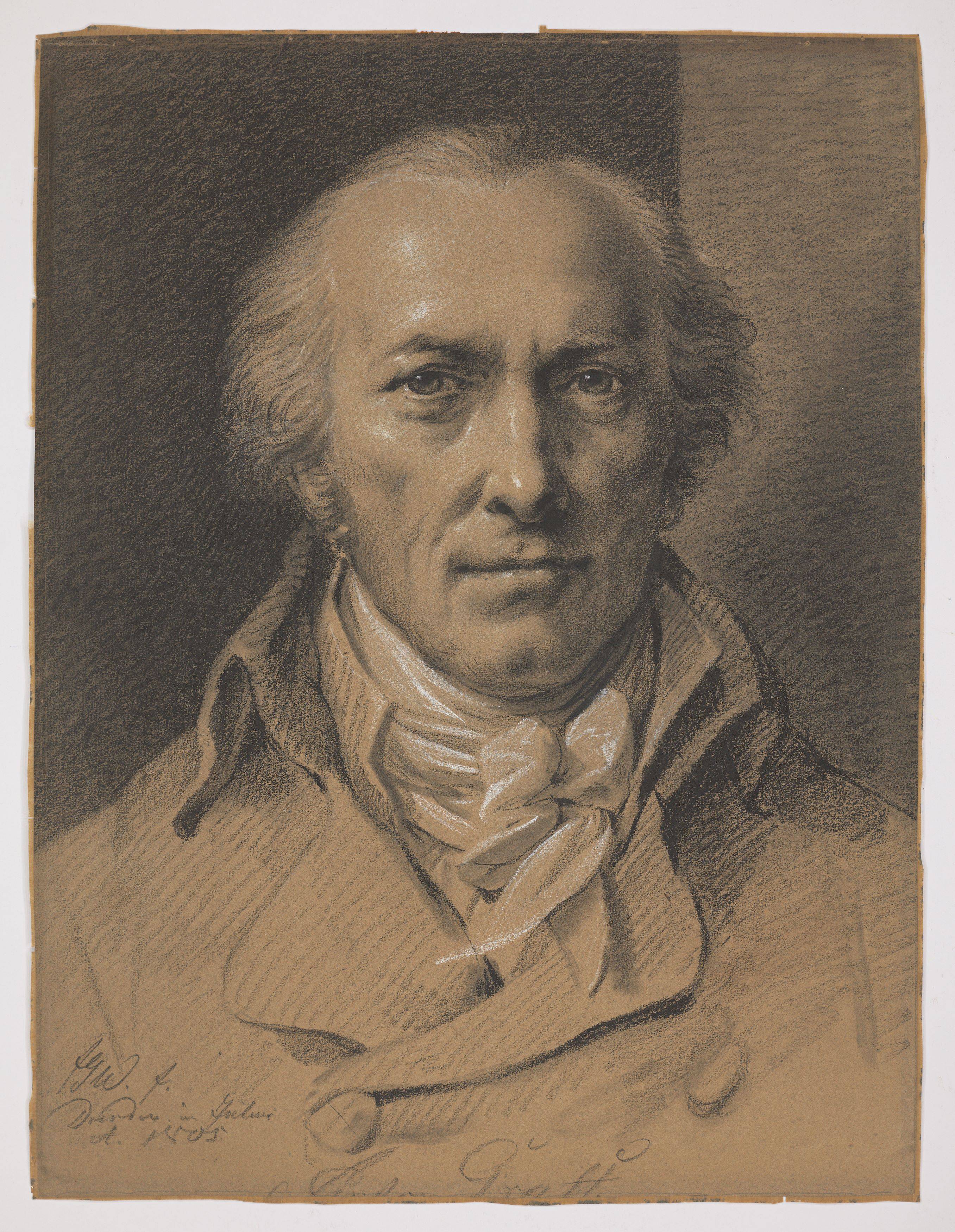 This picture shows the following artwork: Friedrich Georg Weitsch. ”Anton Graff”. 1805.