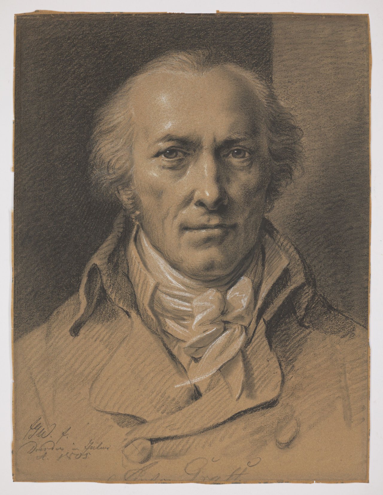 This picture shows the following artwork: Friedrich Georg Weitsch. ”Anton Graff”. 1805.