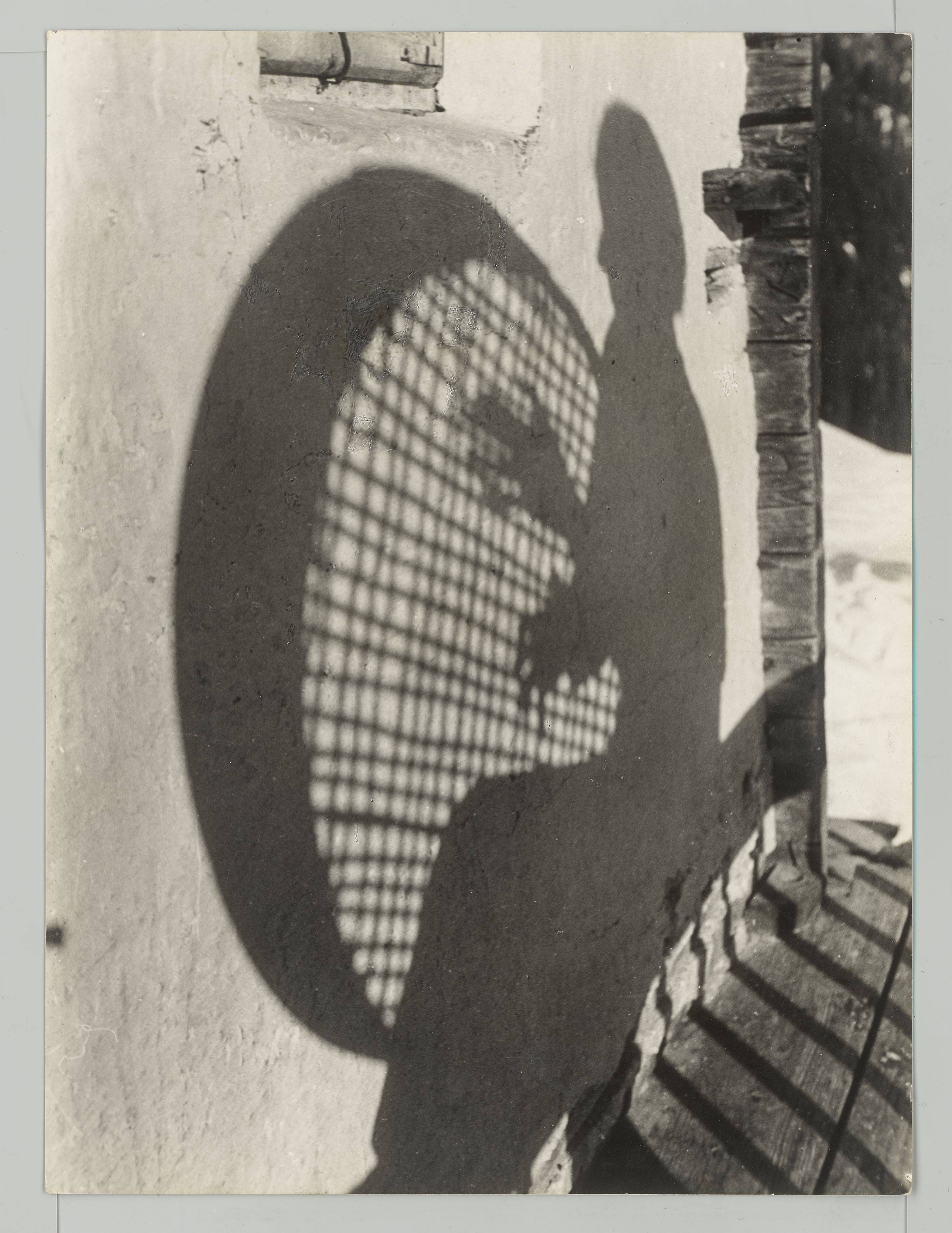 This picture shows the following artwork: Dr. Paul Wolff. Farmer mending a grain sieve. Circa 1930.