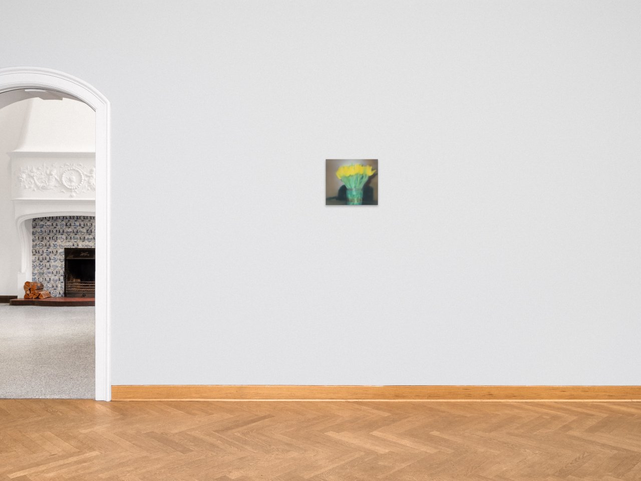 Auf diesem Bild ist das folgende Kunstwerk zu sehen: Gerhard Richter. „Tulips (P17)“. 2017.