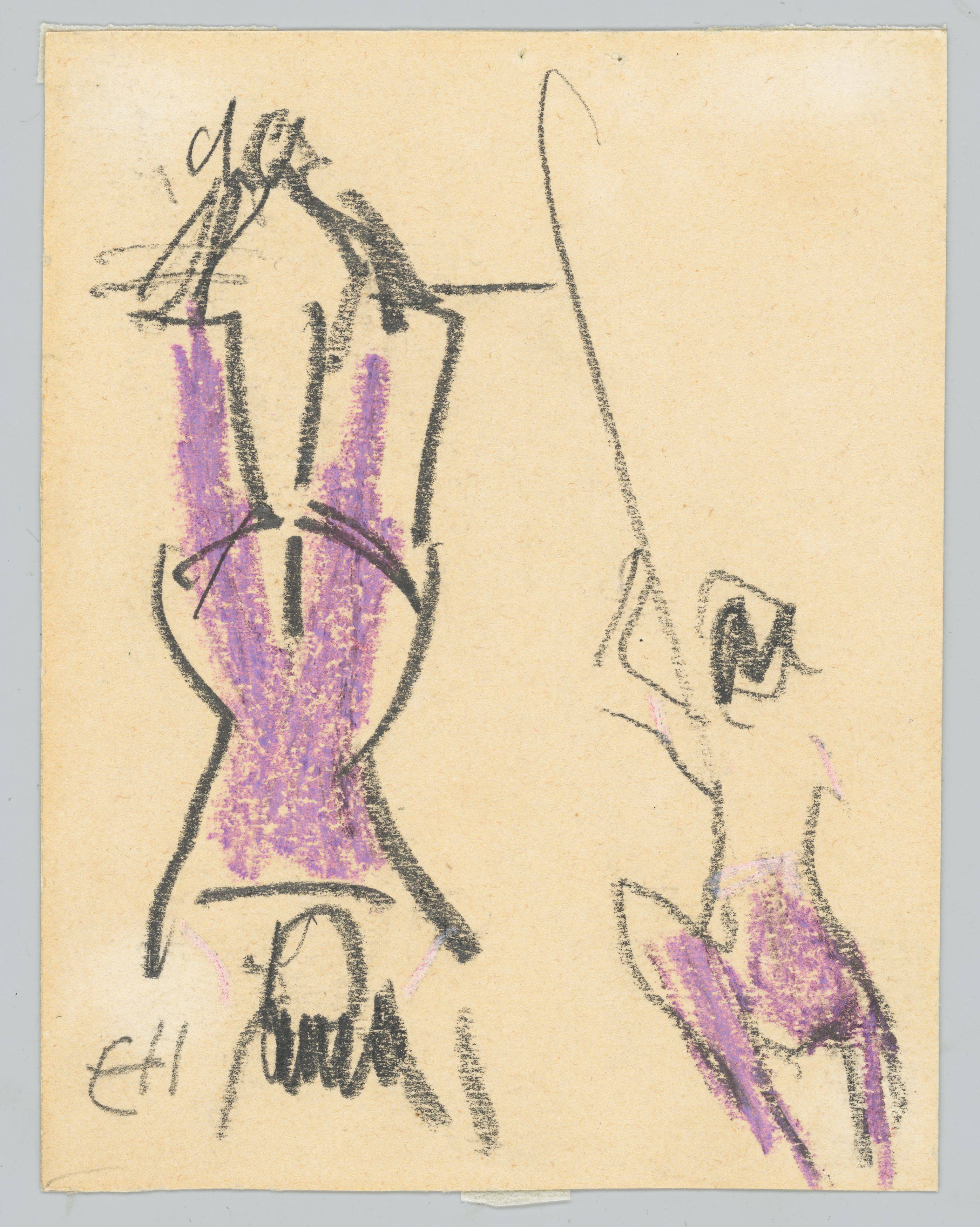 This picture shows the following artwork: Erich Heckel. Trapeze artists. Circa 1910.