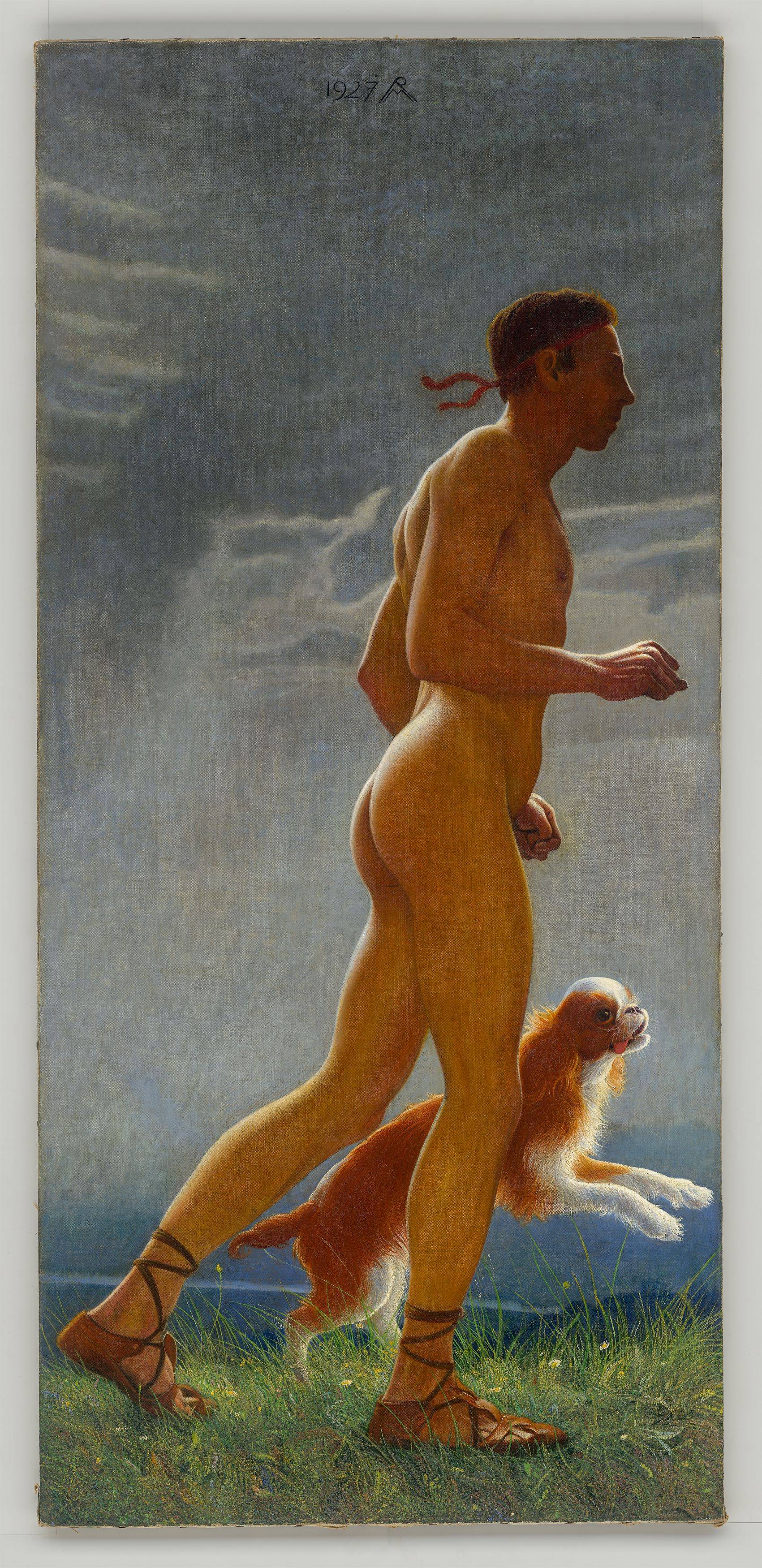 This picture shows the following artwork: Richard Müller. ”Der Läufer”. 1927.