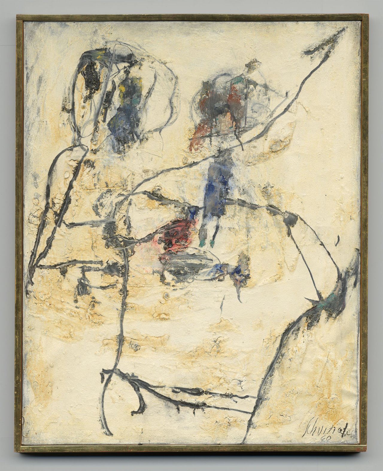 This picture shows the following artwork: Emil Schumacher. ”Xerxes”. 1960.