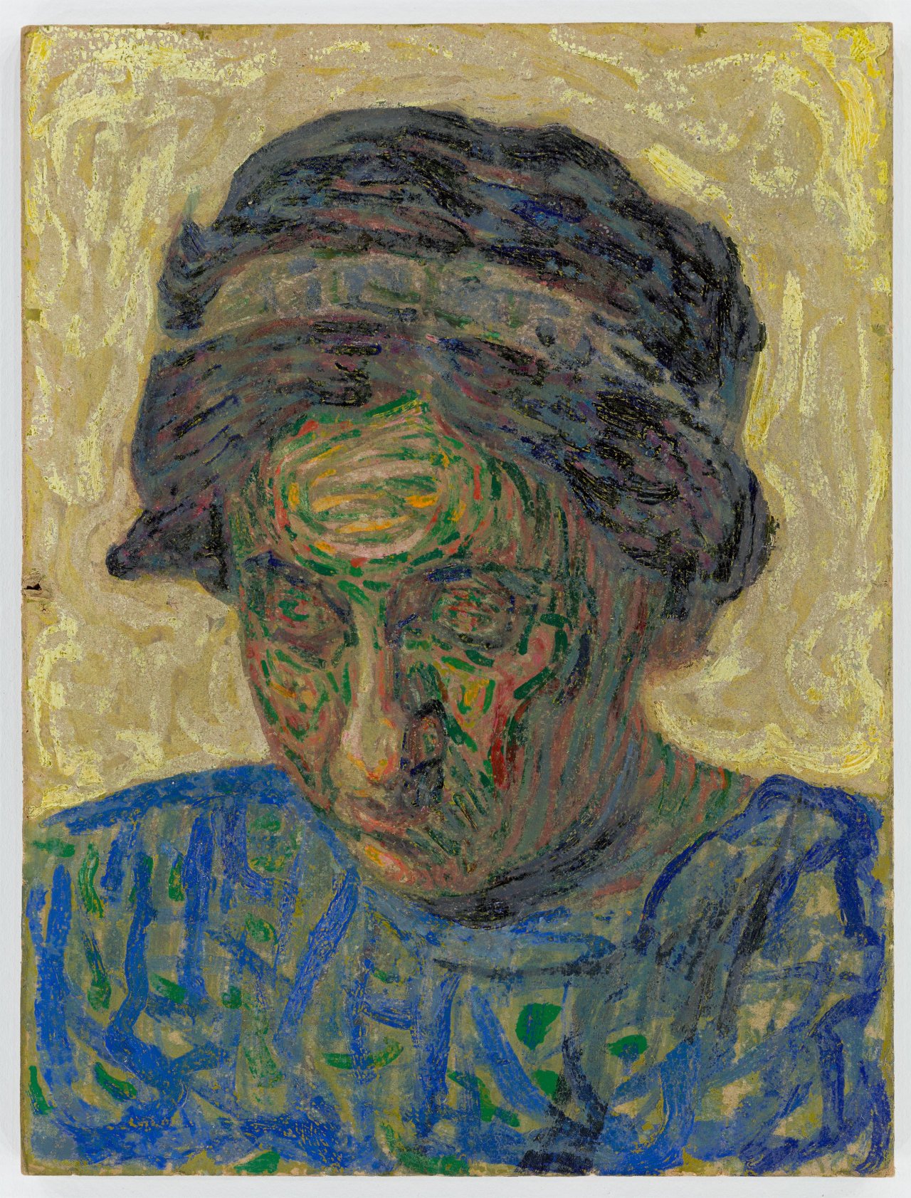 This picture shows the following artwork: Arthur Segal. Street Perspective (on the reverse: Portrait Study of Ernestine Segal). Circa 1908/09.
