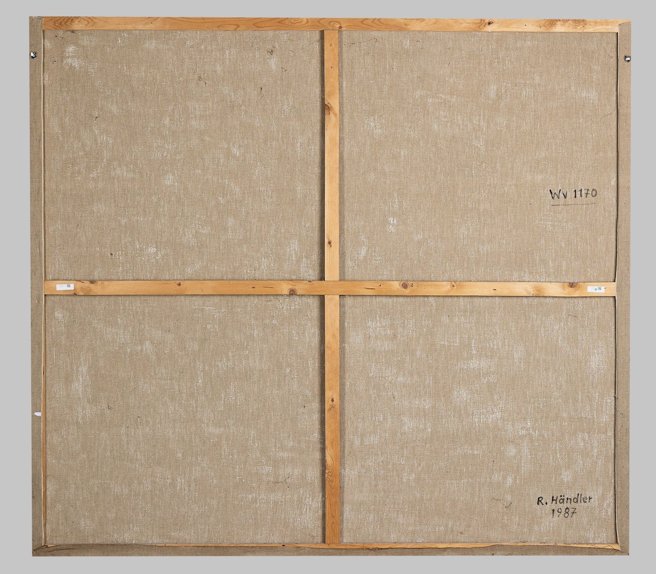 This picture shows the following artwork: Rolf Händler. ”Die Beschneidung der Engel”. 1987.