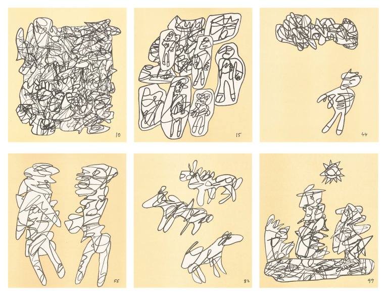 This picture shows the following artwork: Jean Dubuffet. ”Conjectures”. 1983.