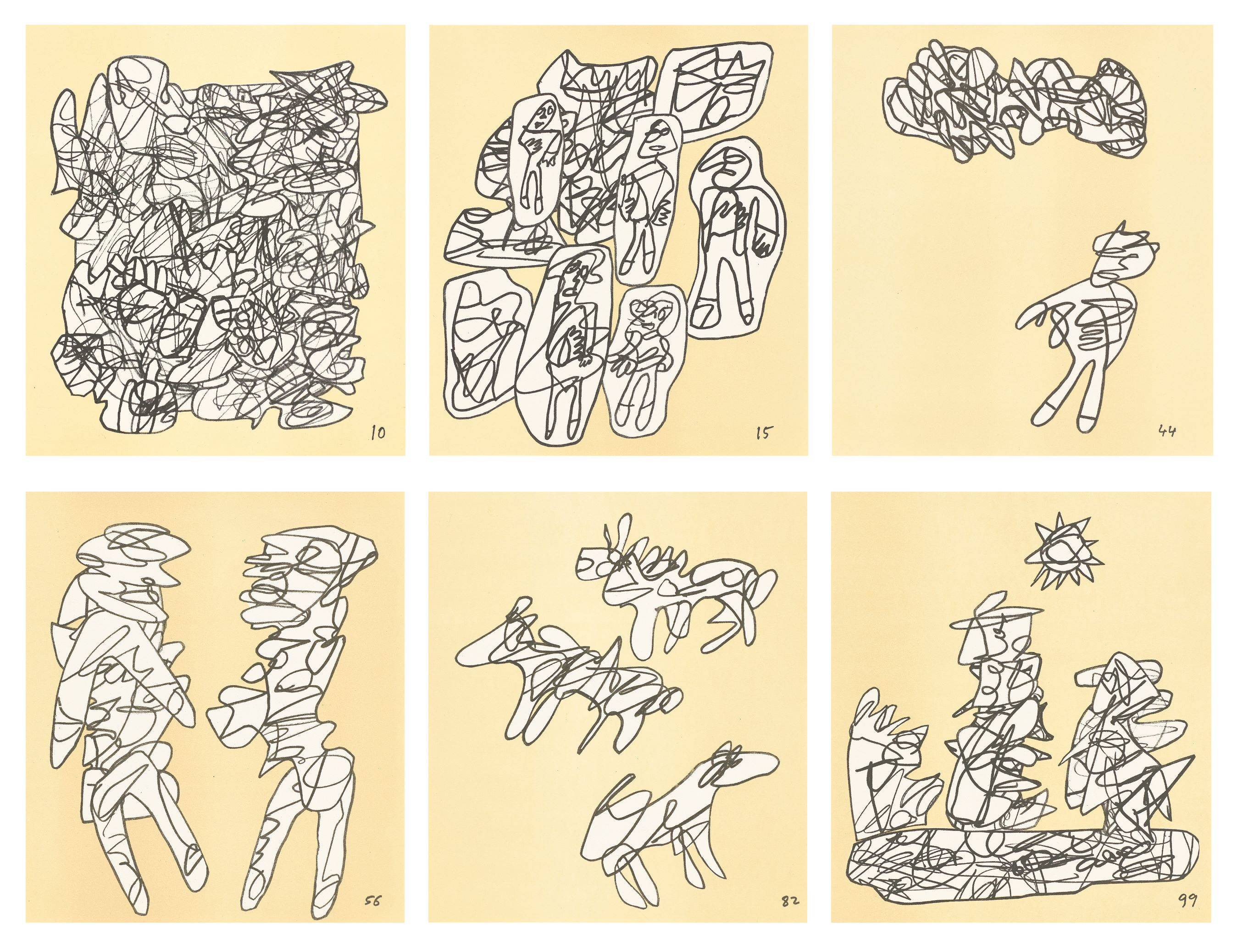 This picture shows the following artwork: Jean Dubuffet. ”Conjectures”. 1983.