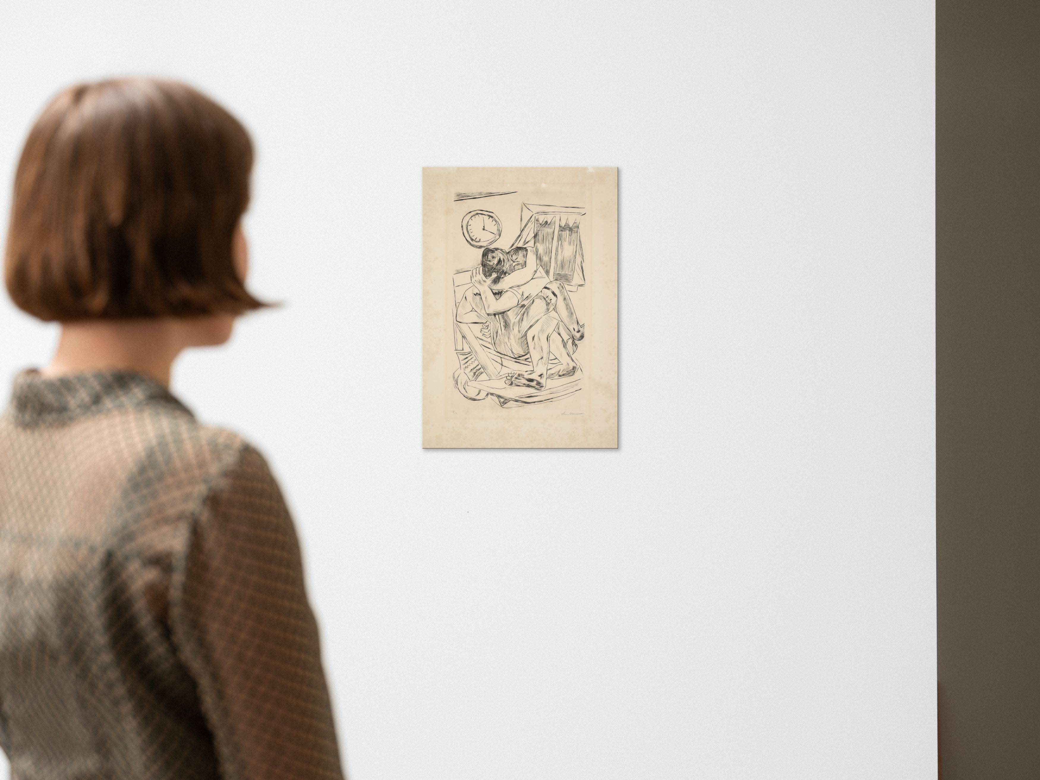 This picture shows the following artwork: Max Beckmann. ”Umarmung”. 1922.