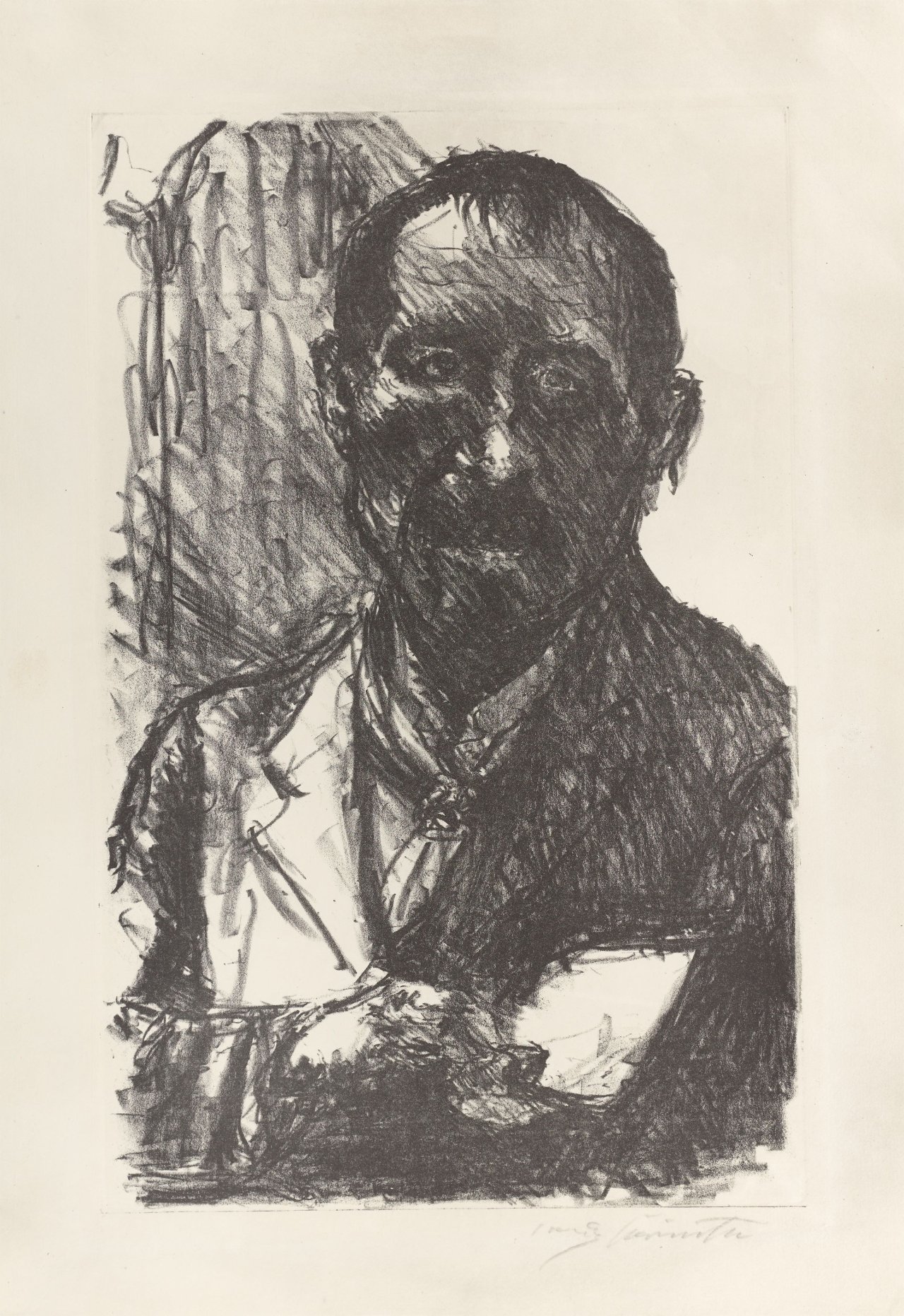 This picture shows the following artwork: Lovis Corinth. ”Selbstbildnis”. 1919.
