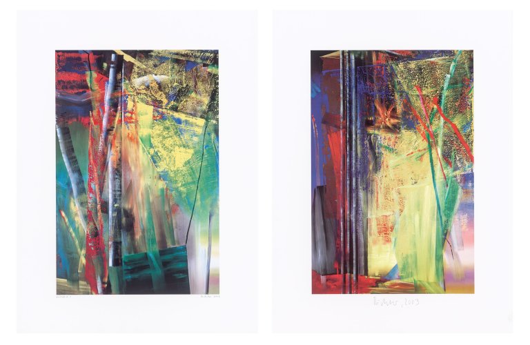 Auf diesem Bild ist das folgende Kunstwerk zu sehen: Gerhard Richter. „Victoria I“ und „Victoria II“. 2003.