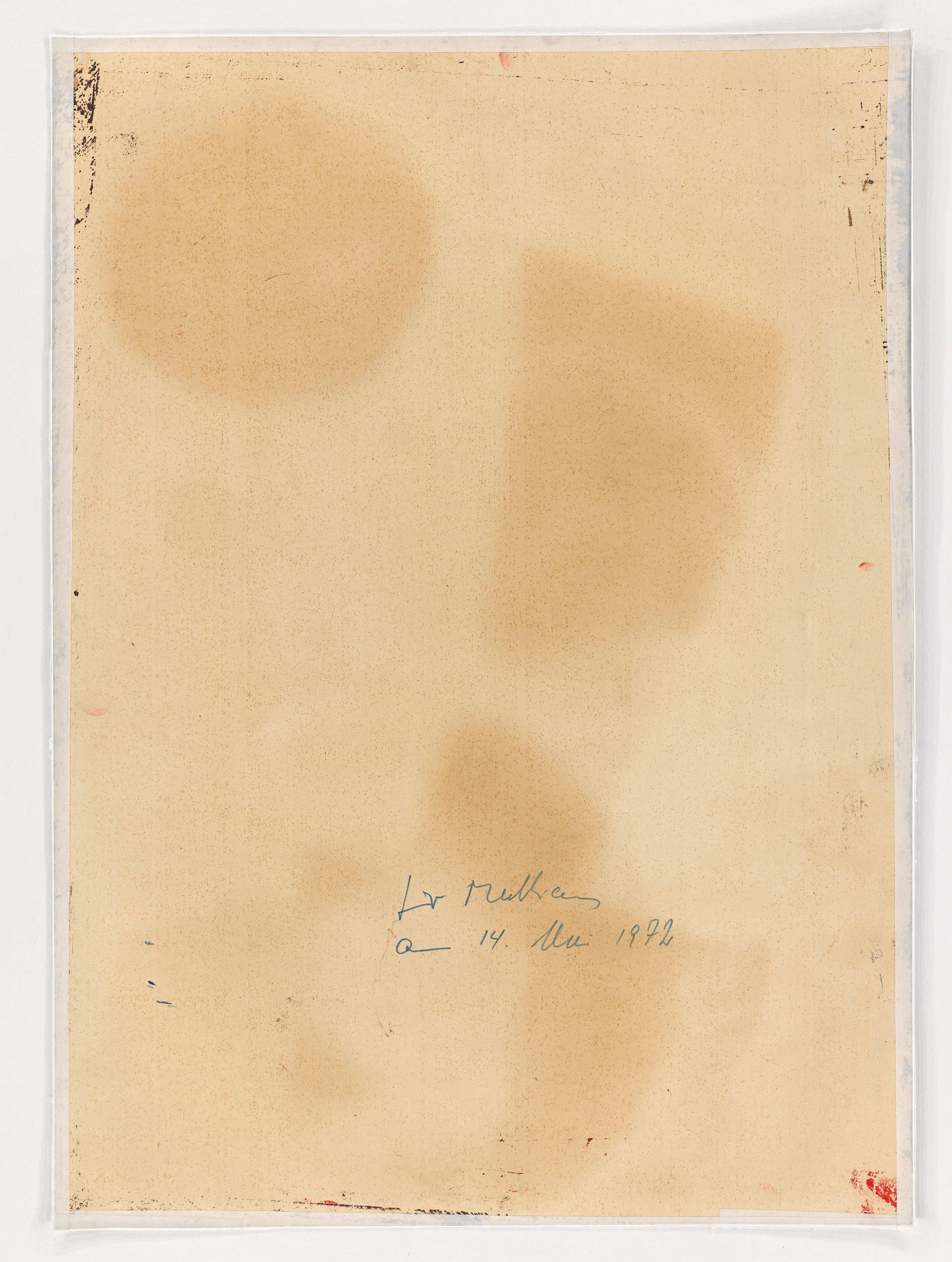 This picture shows the following artwork: Fritz Winter. Untitled. 1972.
