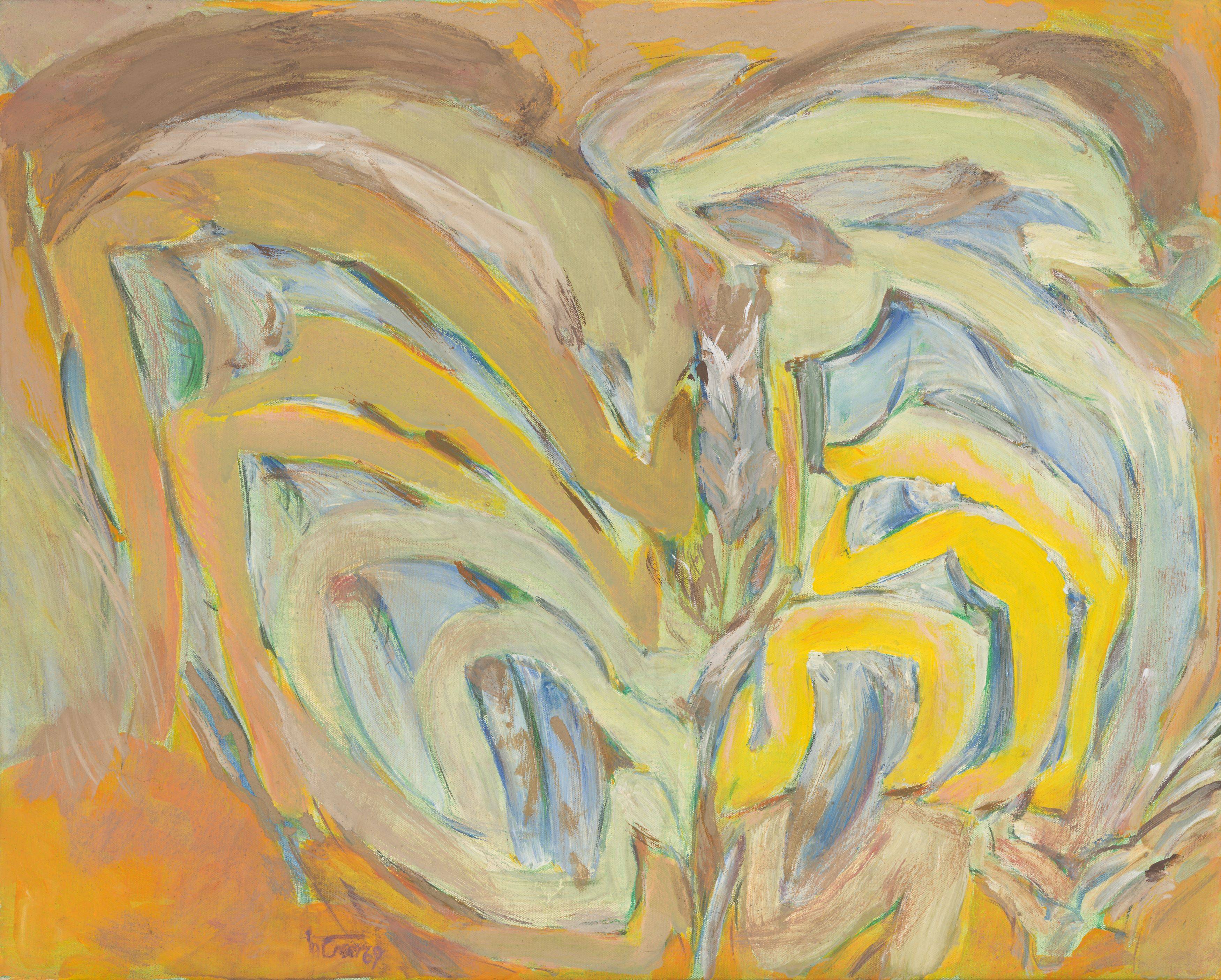 This picture shows the following artwork: Hann Trier. ”Per Faenza”. 1969.