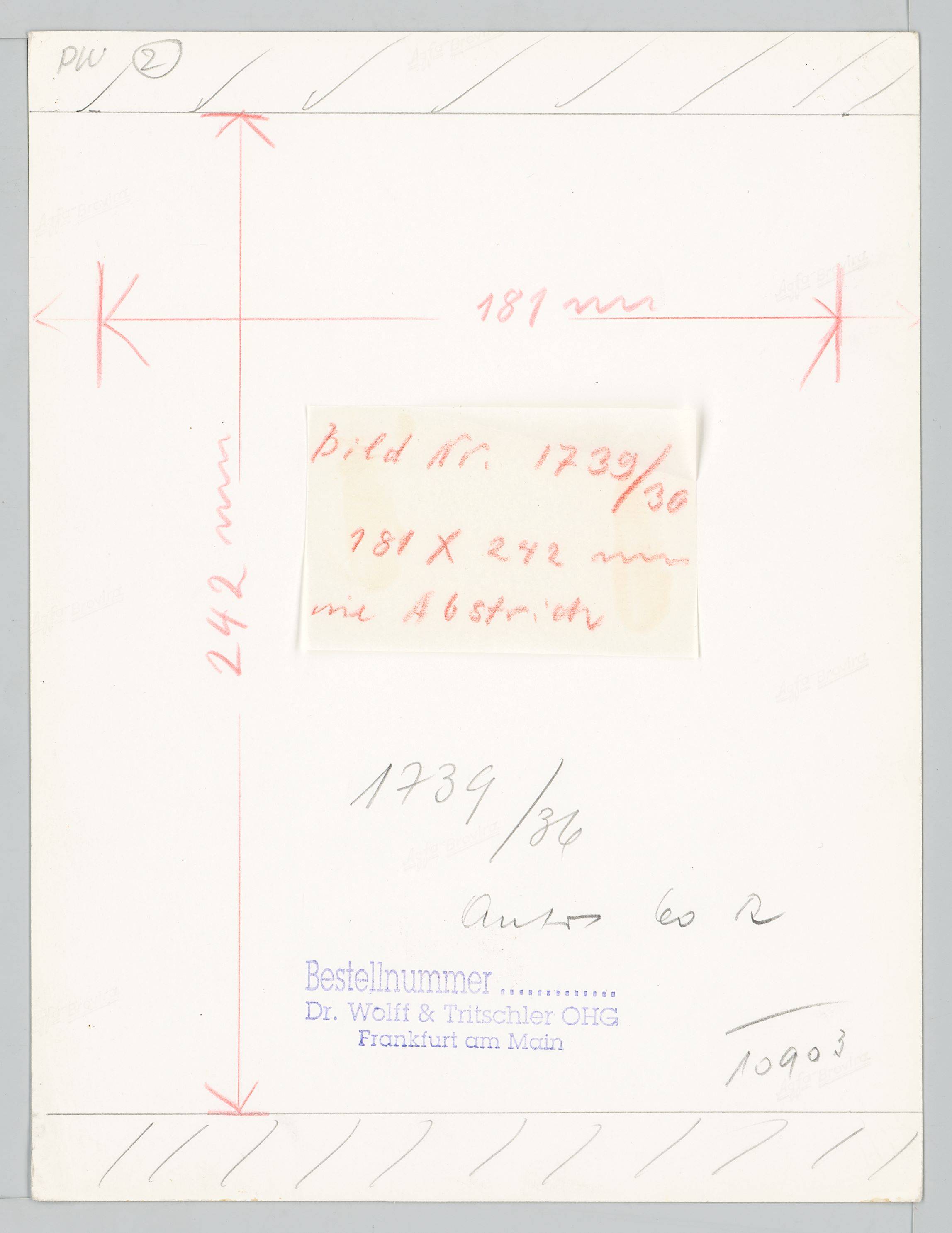 Auf diesem Bild ist das folgende Kunstwerk zu sehen:  Wolff & Tritschler (Dr. Paul Wolff & Alfred Tritschler). Feinmechanik. Prüfen von Linsen. 1937.