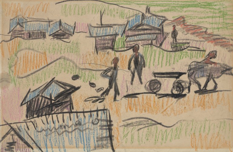 This picture shows the following artwork: Ernst Ludwig Kirchner. High alp. Circa 1919/20.