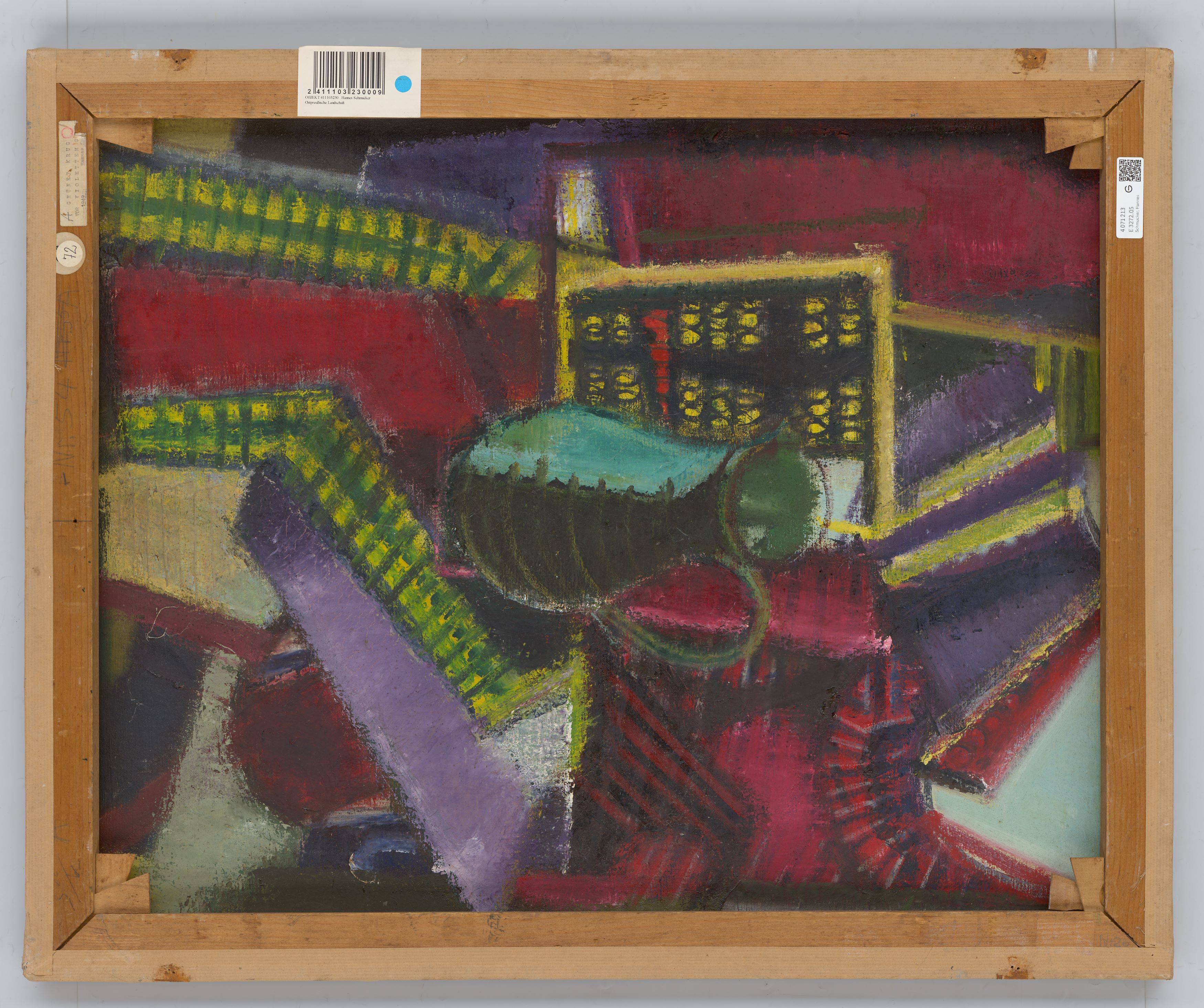 This picture shows the following artwork: Hannes Schmucker. East Prussian lake at sunset (Jucha). 1939.