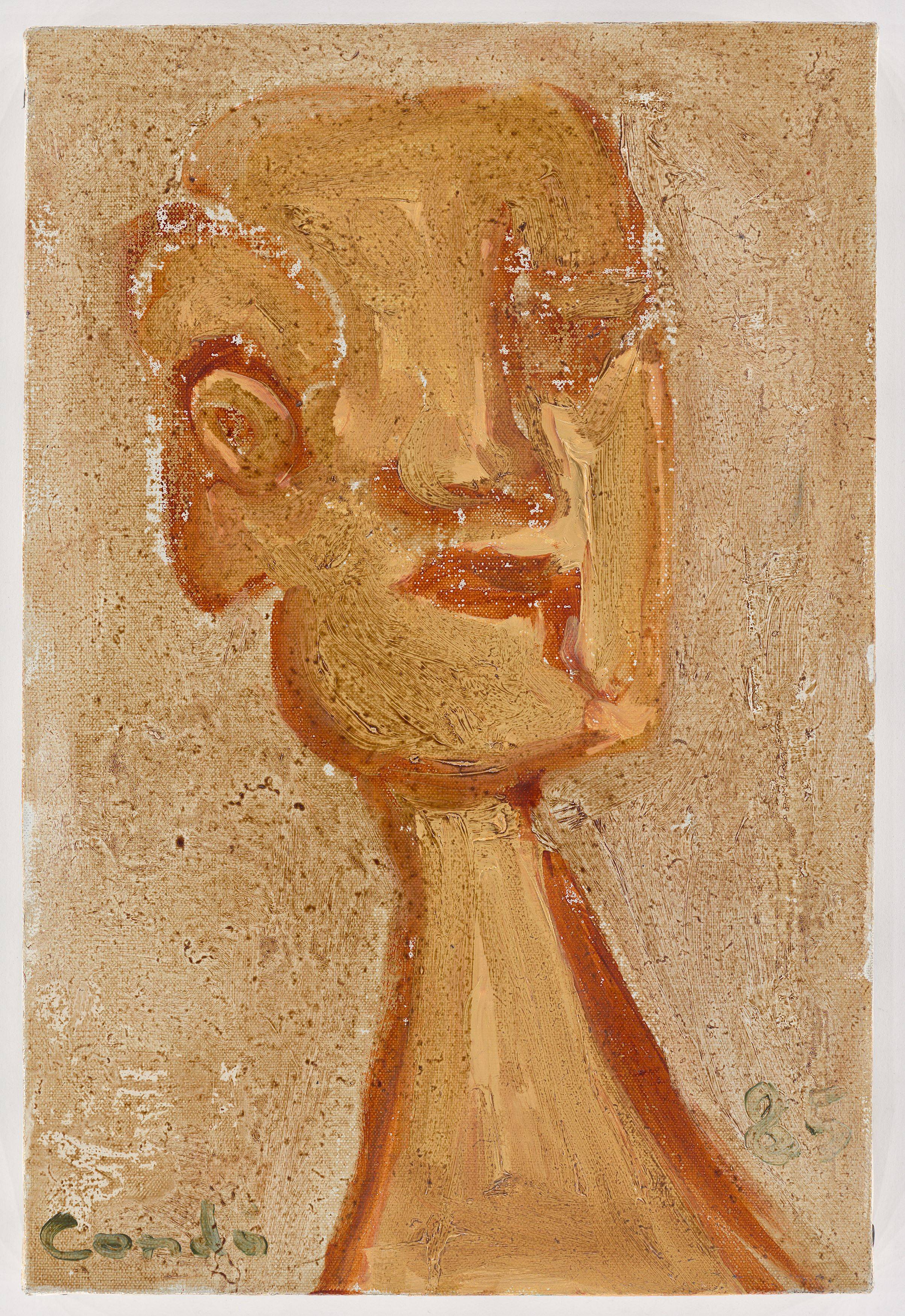 This picture shows the following artwork: George Condo. Untitled. 1985.