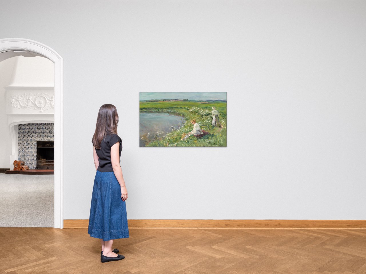 This picture shows the following artwork: Philipp Franck. Fishing spot. 1921.
