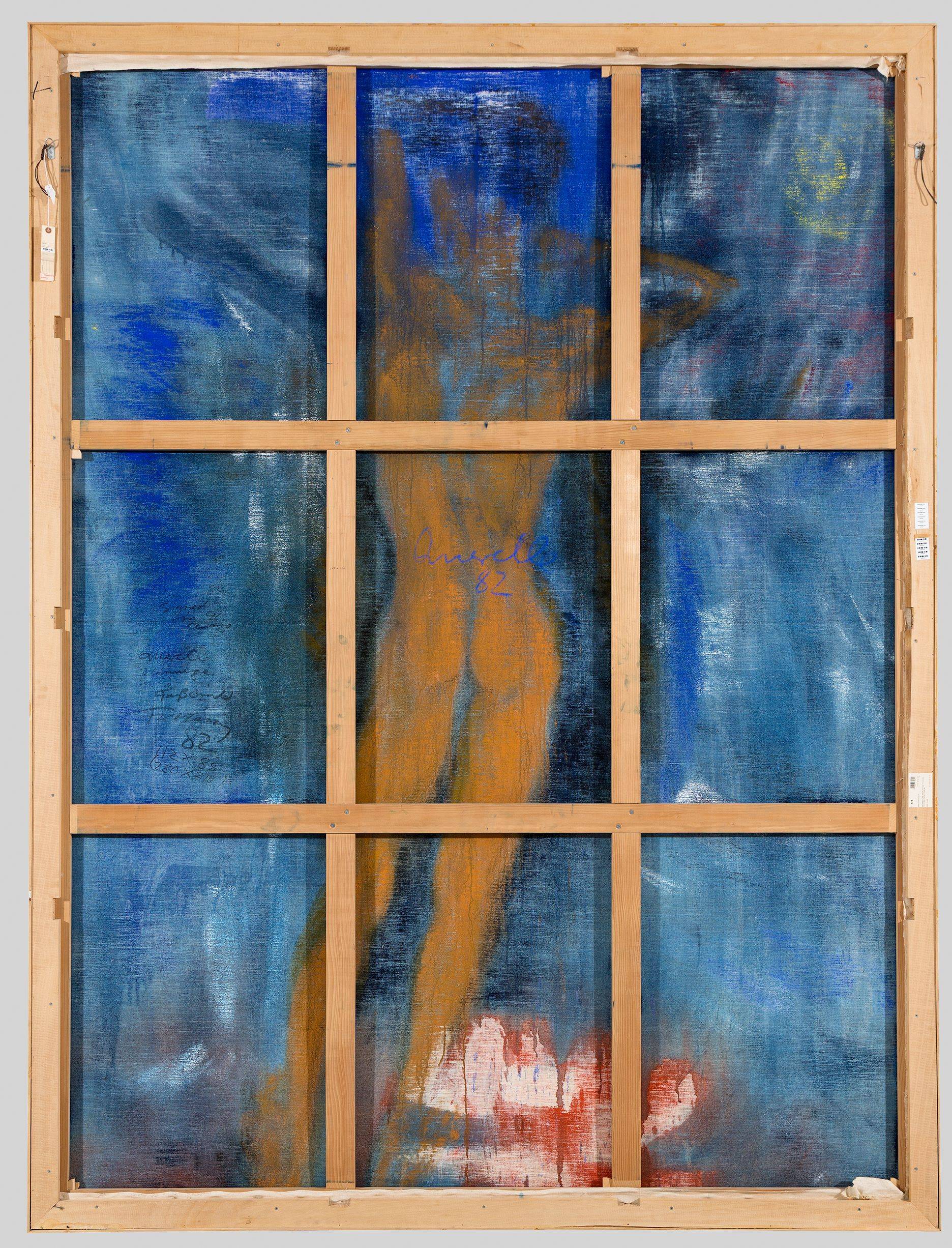 Auf diesem Bild ist das folgende Kunstwerk zu sehen: Rainer Fetting. „Querelle. Hommage à Faßbinder“. 1982.