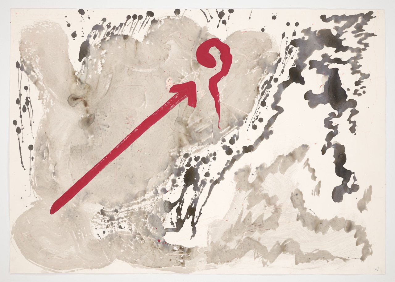 Auf diesem Bild ist das folgende Kunstwerk zu sehen: A.R. Penck. Ohne Titel (129 concept conflikt).