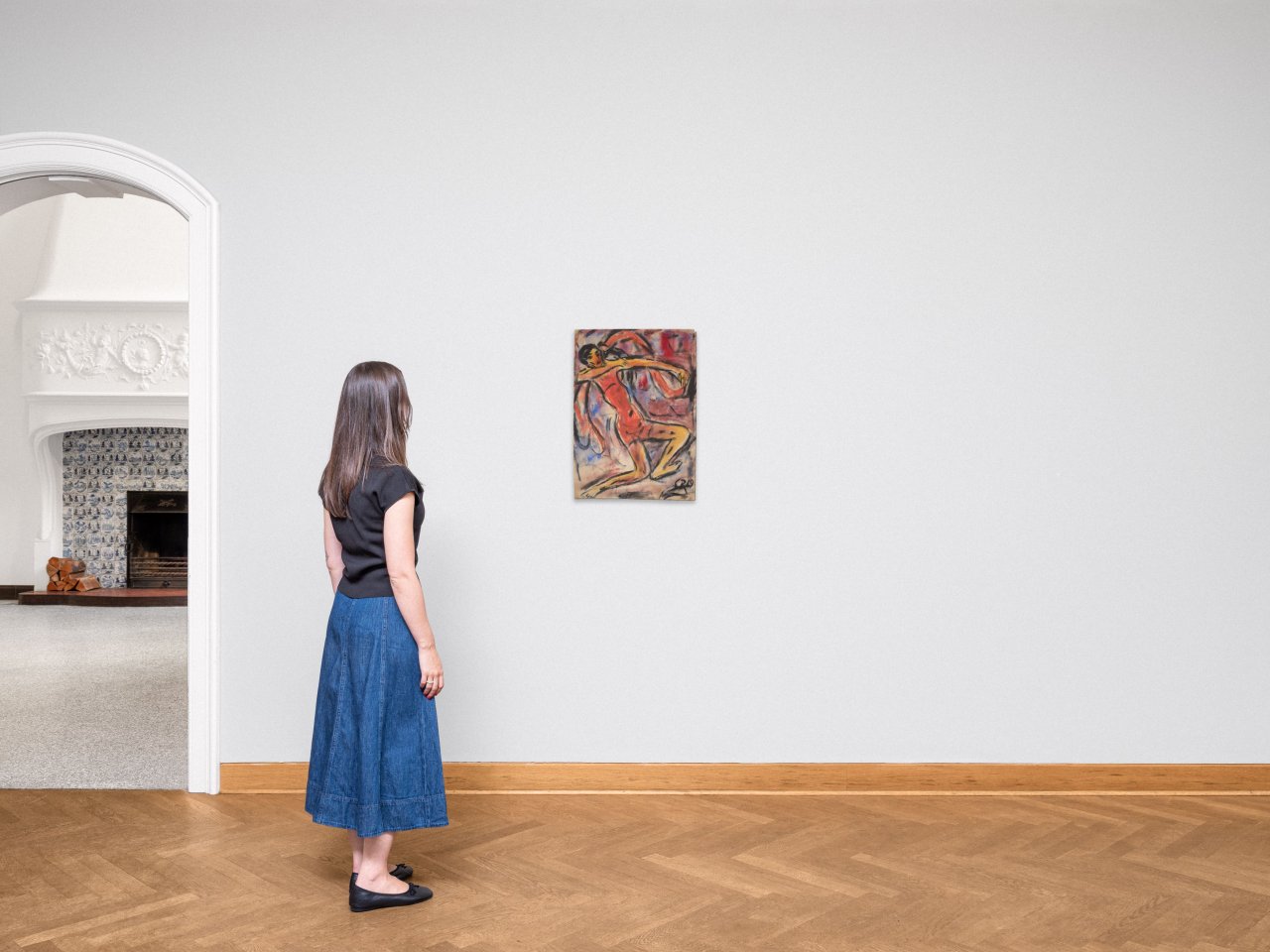 This picture shows the following artwork: Christian Rohlfs. ”Tänzerin”. 1919.