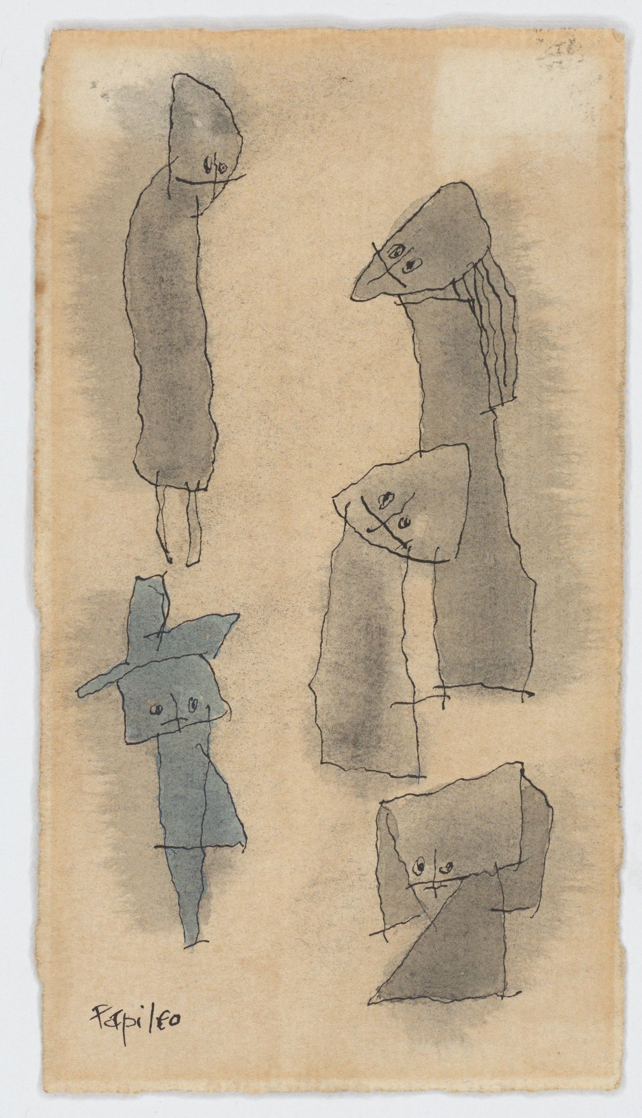 This picture shows the following artwork: Lyonel Feininger. Ghosties. 1950s.