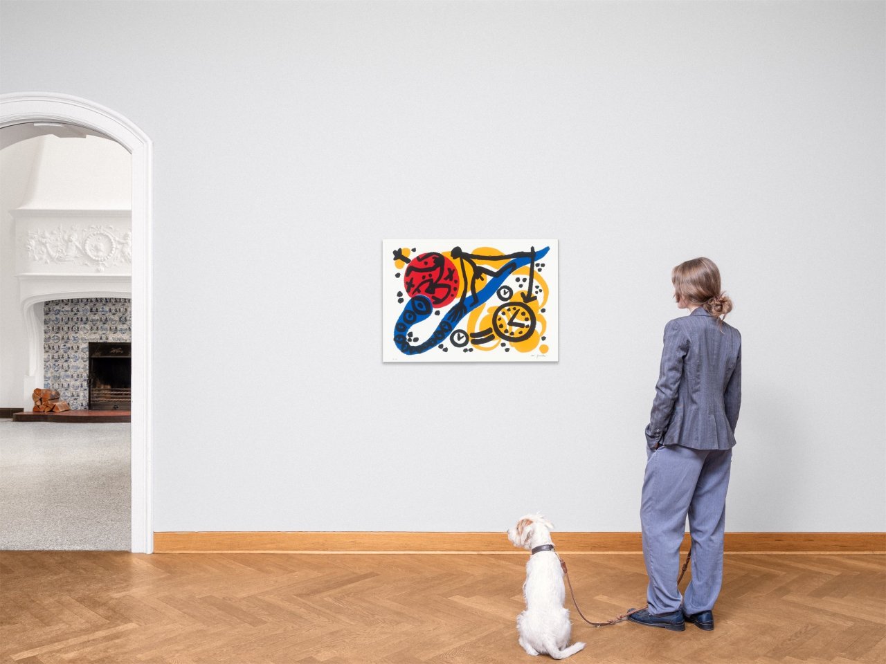 Auf diesem Bild ist das folgende Kunstwerk zu sehen: A.R. Penck. „Perry Rhodan 2“. 1996.