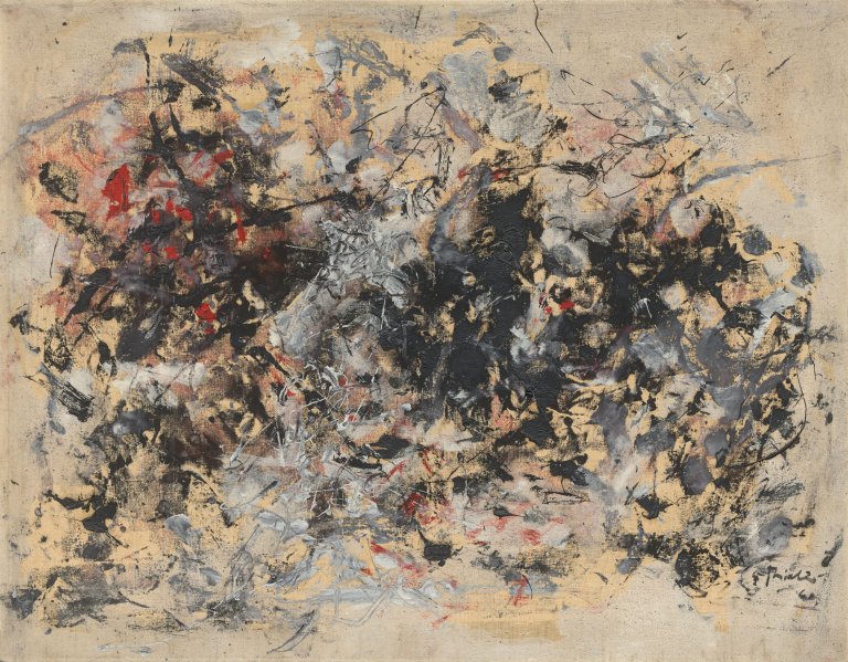 This picture shows the following artwork: Fred Thieler. ”Transparent I”. 1960.