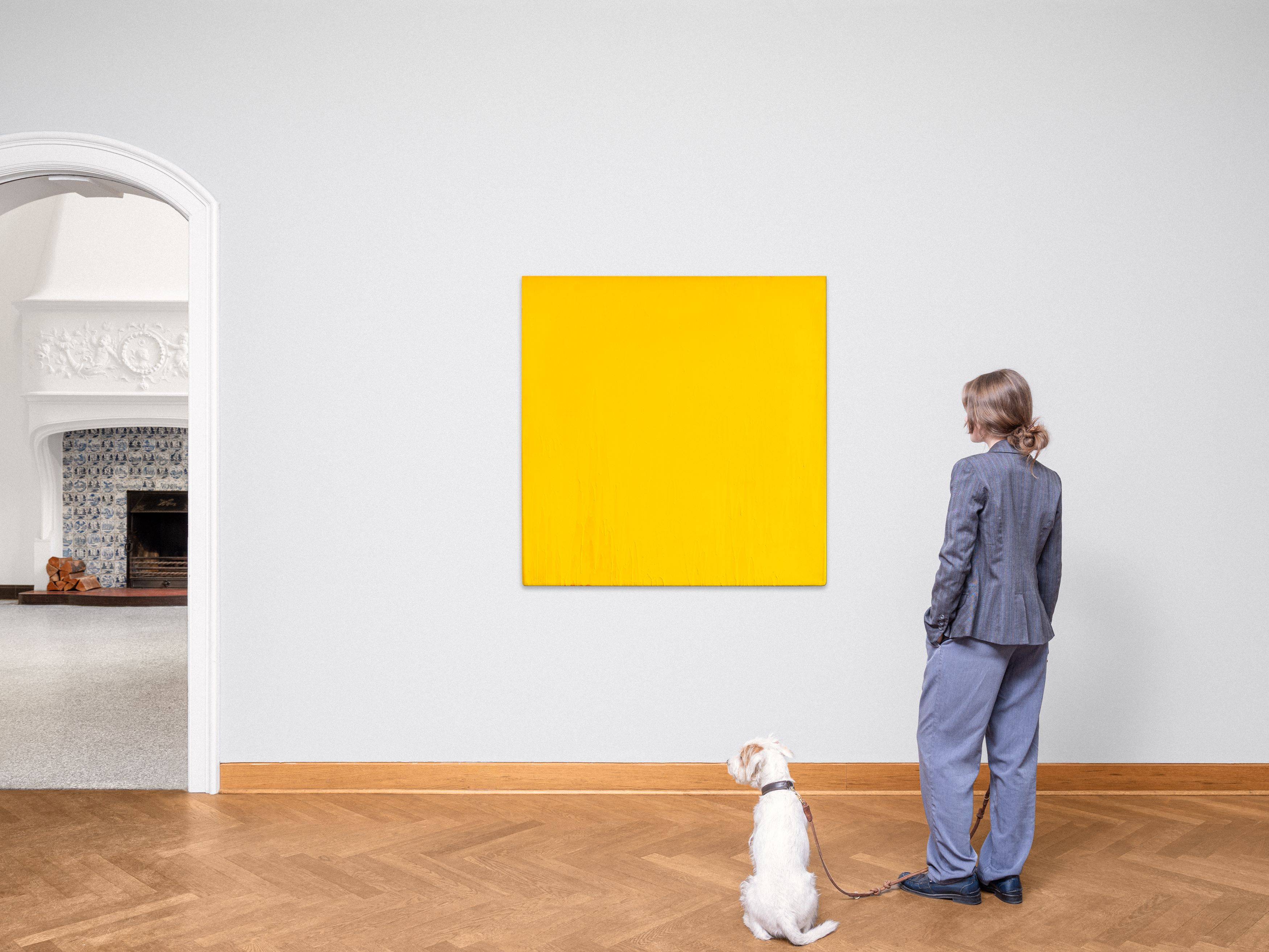 This picture shows the following artwork: Joseph Marioni. Yellow Painting (No. 3). 1986.