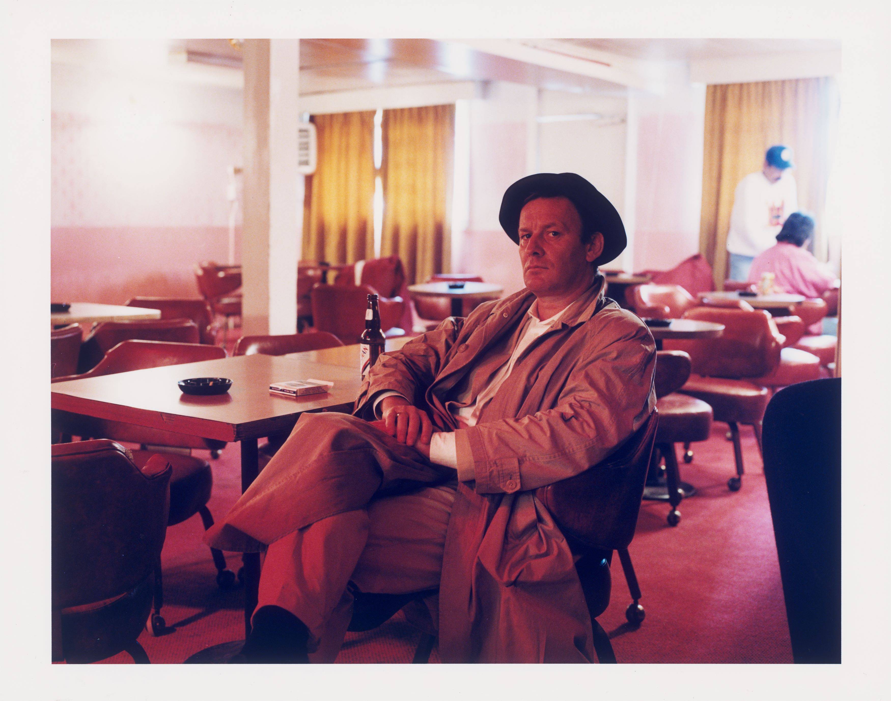 This picture shows the following artwork: Albrecht Fuchs. M.K. 9 Fotografien. Martin Kippenberger in Dawson City, August 1995.