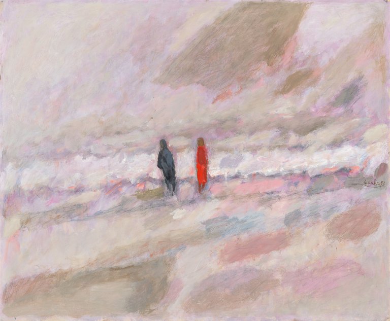 Auf diesem Bild ist das folgende Kunstwerk zu sehen: Hans Laabs. „Das Paar am Meer“. 1993.
