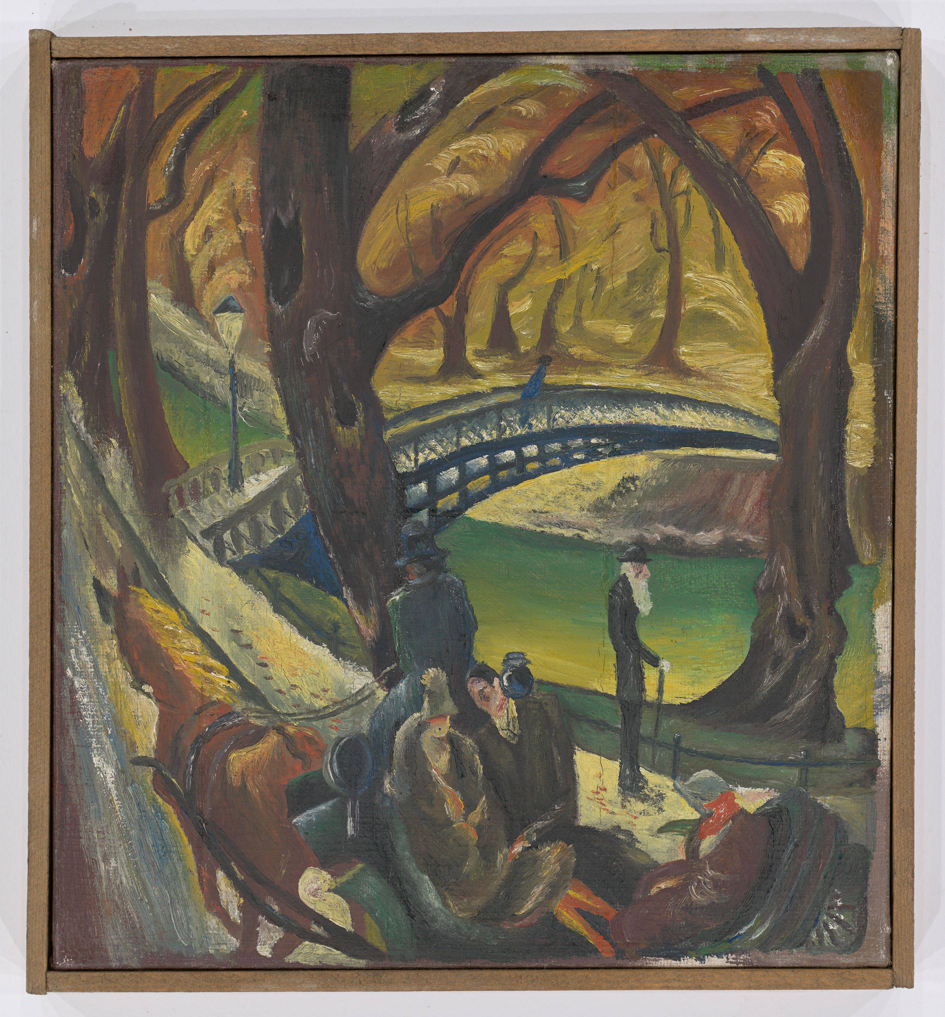 Auf diesem Bild ist das folgende Kunstwerk zu sehen: Albert Birkle. „Tiergartenherbst“. Um 1925.