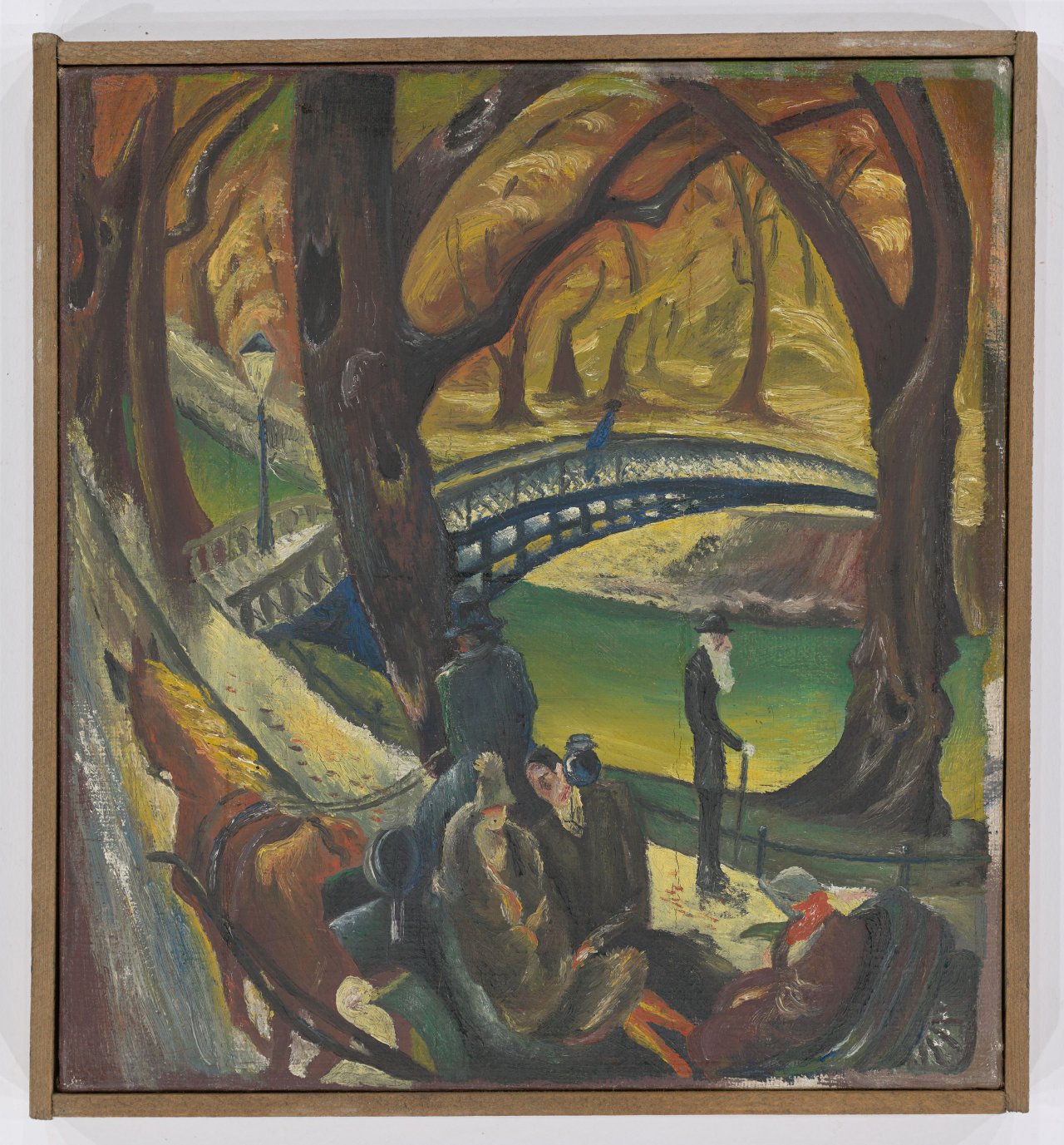 Auf diesem Bild ist das folgende Kunstwerk zu sehen: Albert Birkle. „Tiergartenherbst“. Um 1925.