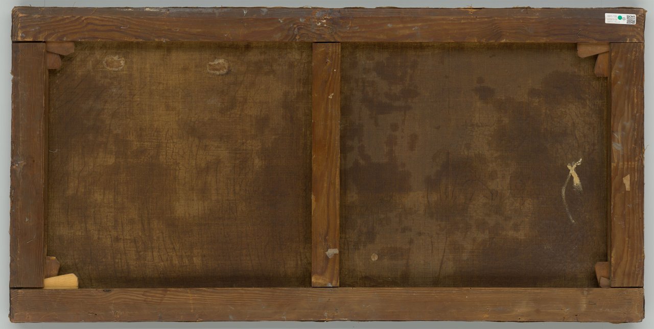 Auf diesem Bild ist das folgende Kunstwerk zu sehen: Eduard Gaertner. „Die Lange-Brücke von den Mühlen aus gesehen“ (Berlin). 1856.