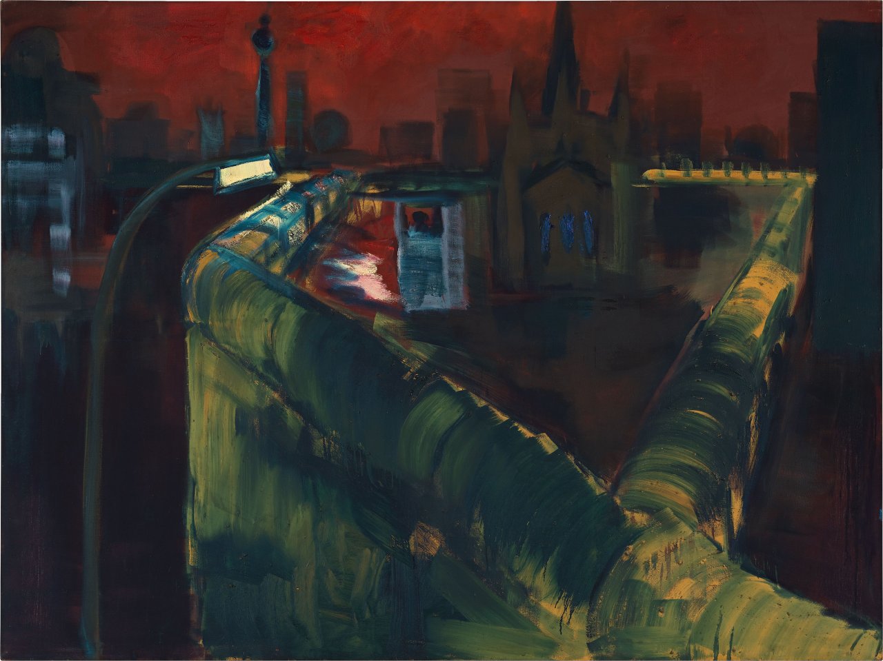 This picture shows the following artwork: Rainer Fetting. ”Mauer am Südstern”. 1989.
