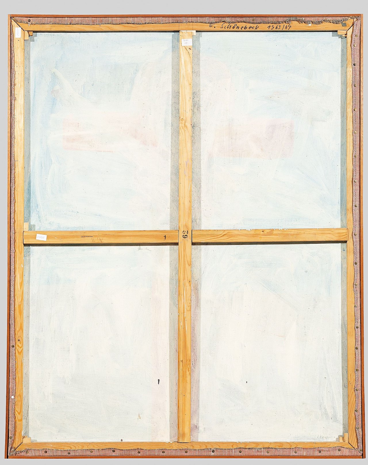 Auf diesem Bild ist das folgende Kunstwerk zu sehen: Eugen Schönebeck. „Figur mit Vogel I“. 1963/64.